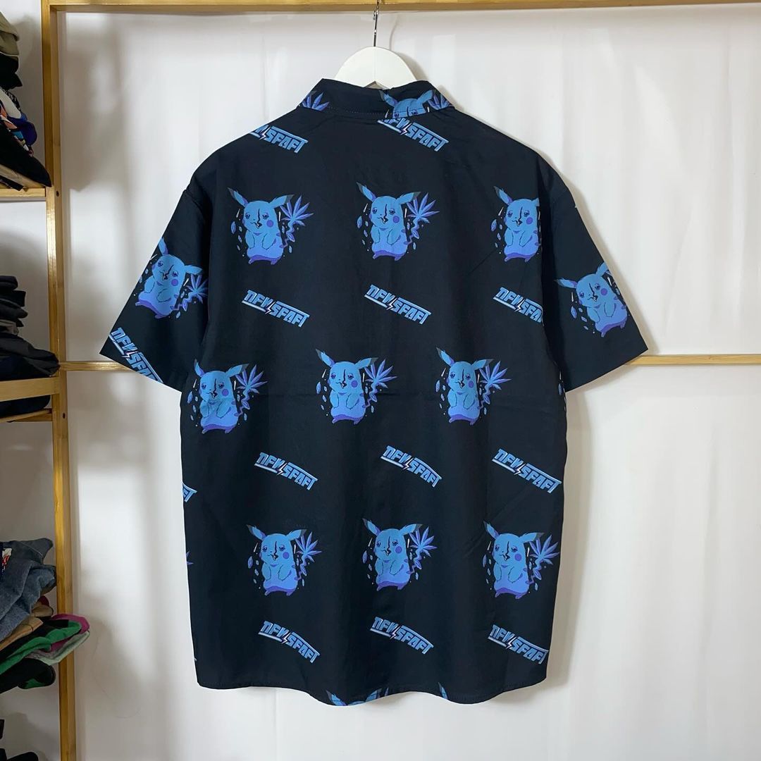 Pokemon Pikachu Stoned hawaiian shirt Size US L / EU 52-54 / 3 - 3 Thumbnail