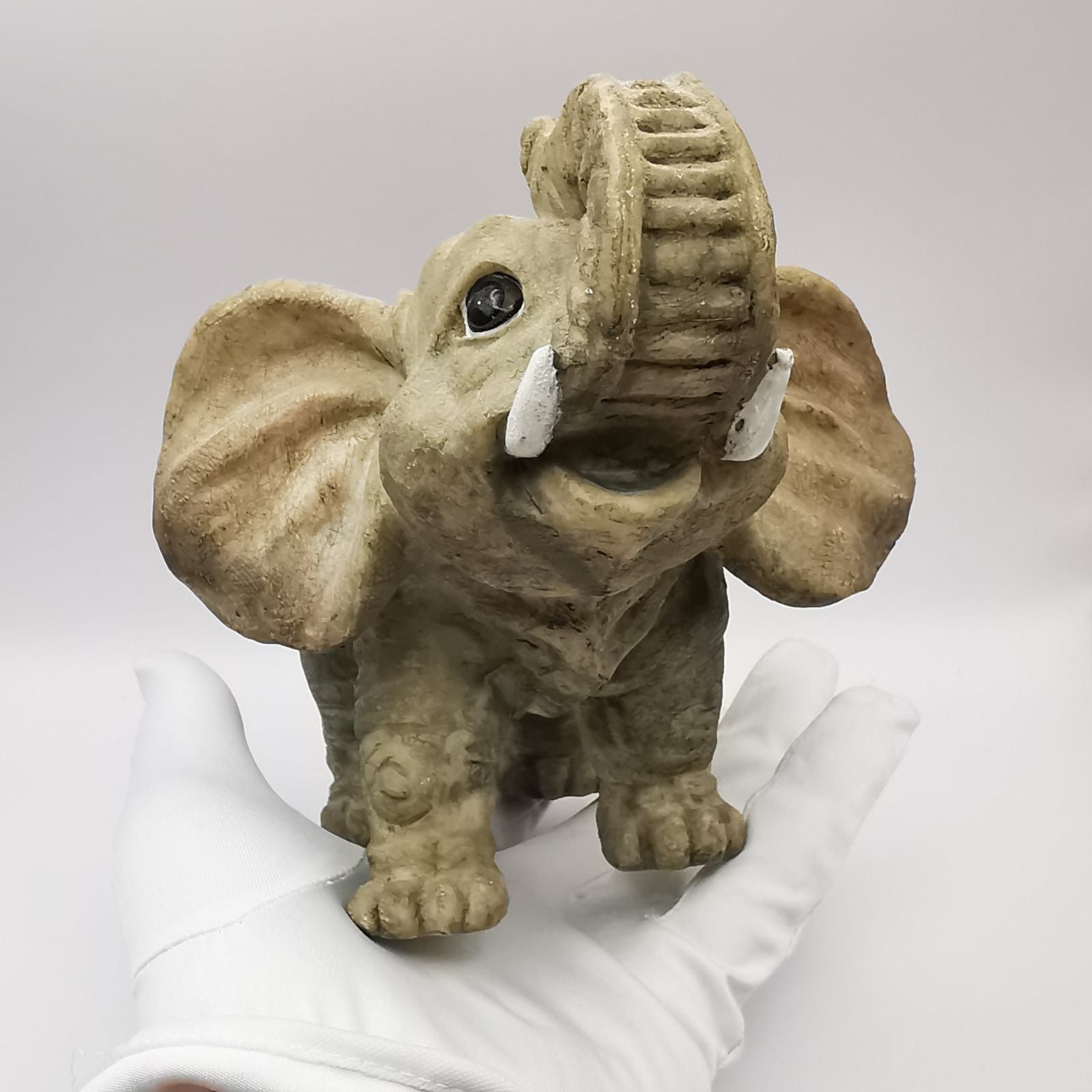 Vintage 80s Vintage Very Rare Collectible Elephant Figurine 359g Size ONE SIZE - 7 Thumbnail