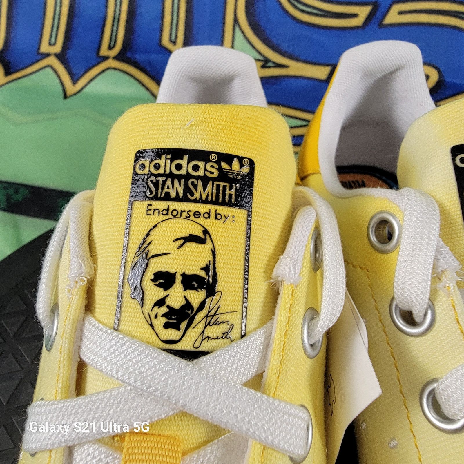 Adidas Adidas Pharrell Williams HU Stan Smith Yellow Men's Sz 5 Size US 5 / EU 37 - 7 Thumbnail