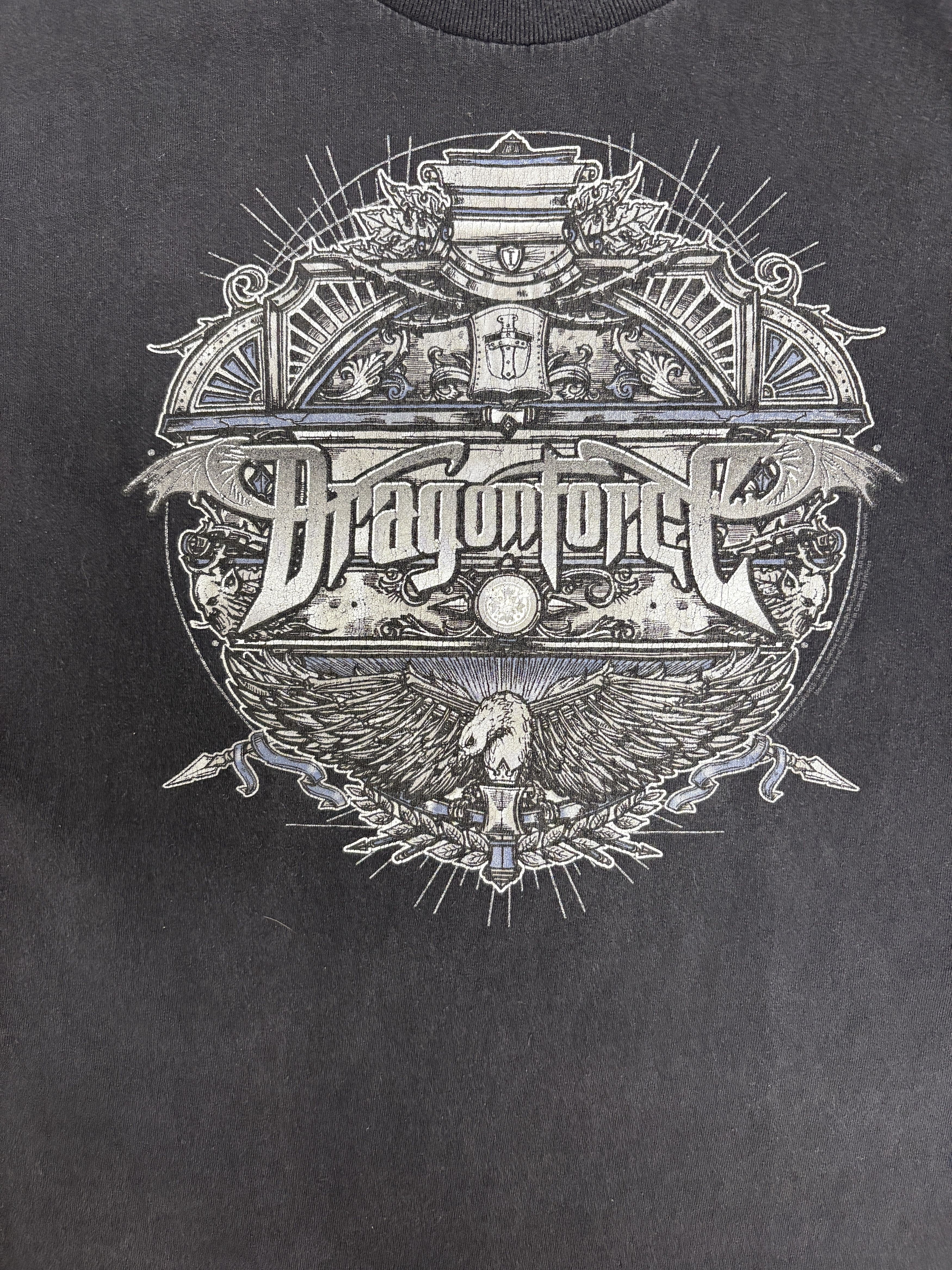 Vintage DragonForce Heavy Metal Band Vintage Black T-Shirt Tee Size US L / EU 52-54 / 3 - 2 Thumbnail