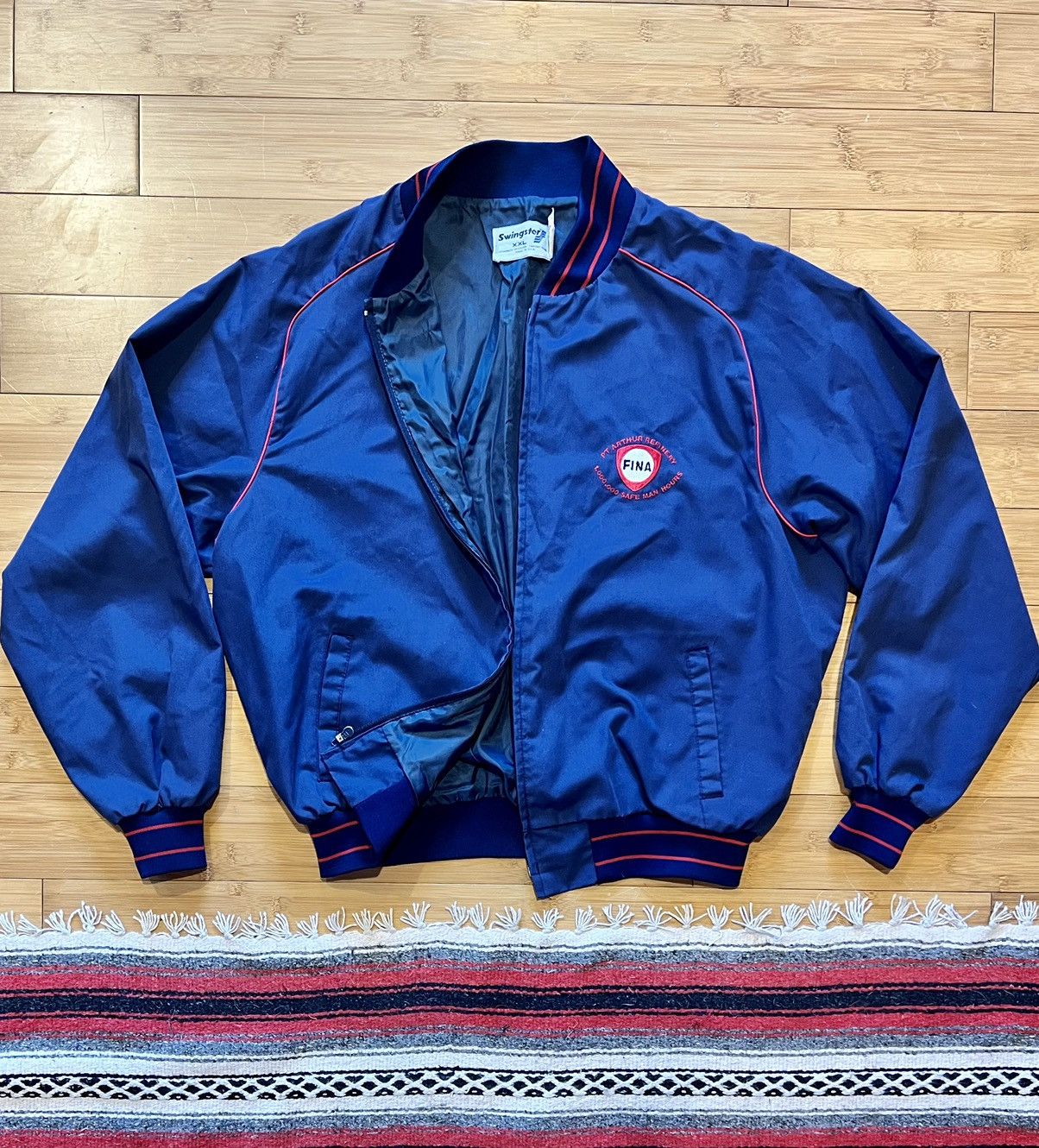 image of Vintage 70’S ‘Fina’ Mechanics Jacket - Usa Made in Navy, Men's (Size 2XL)