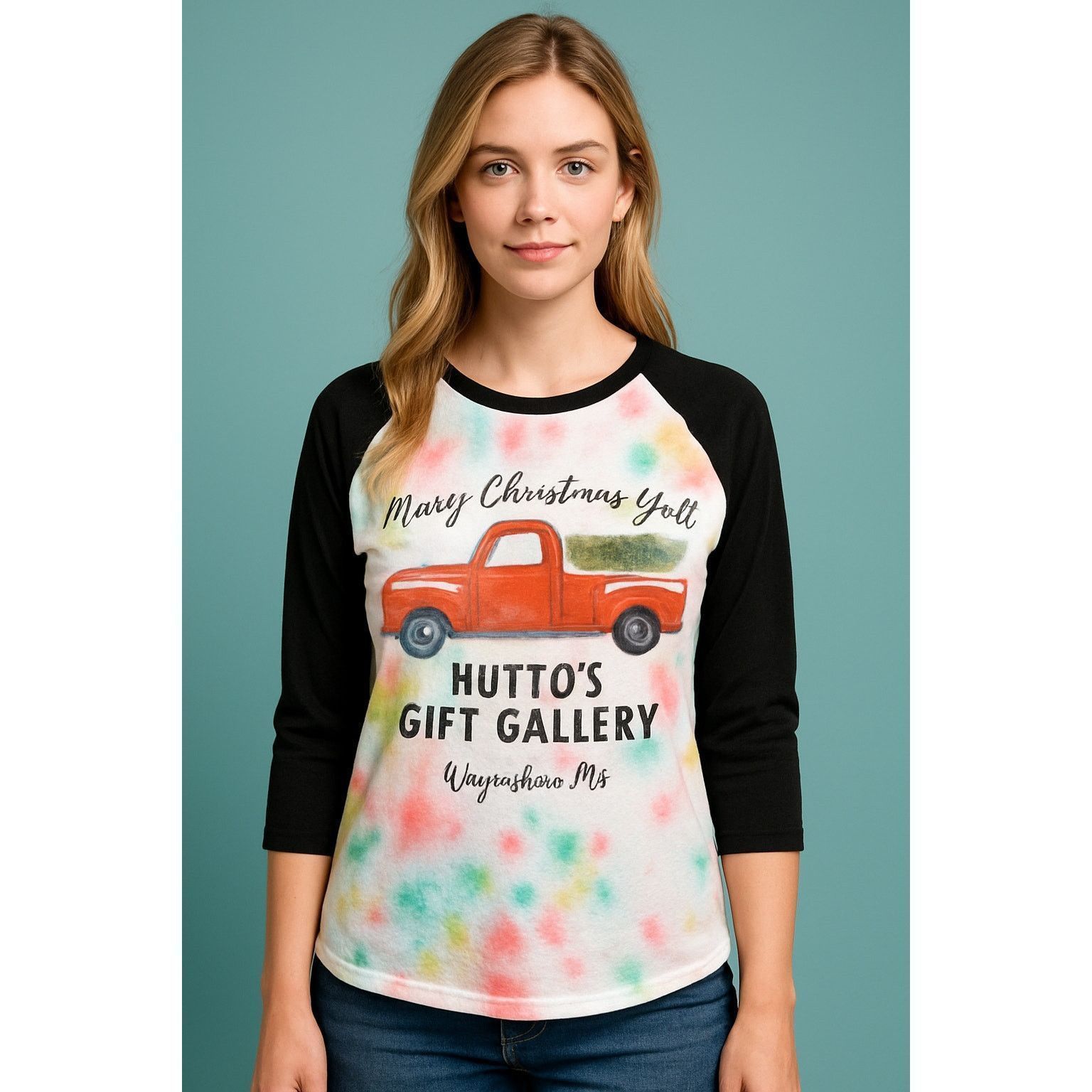 Handmade Retro Holiday Tie Dye Baseball Tee Bella Canvas M Size M / US 6-8 / IT 42-44 - 1 Thumbnail