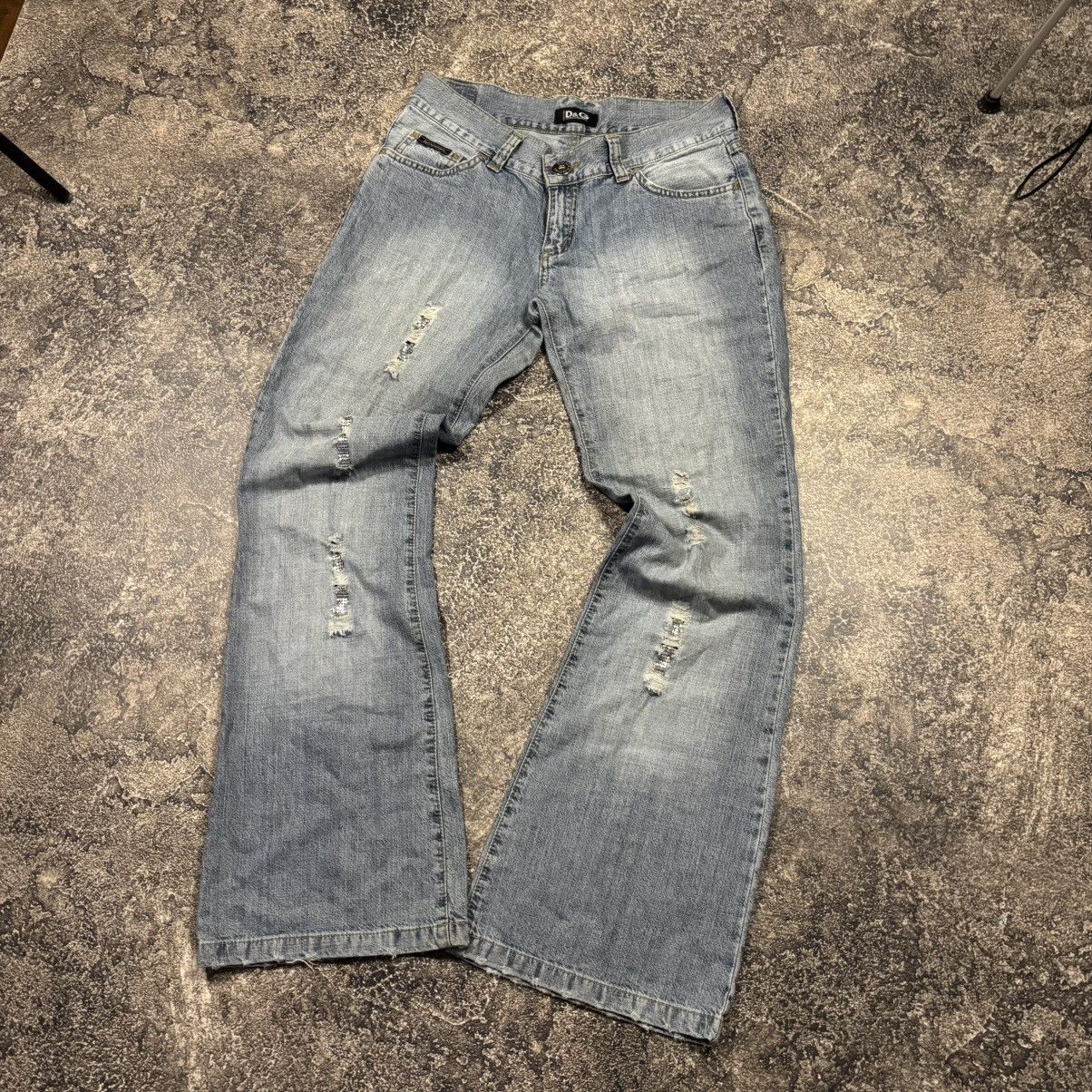 Dolce & Gabbana Vintage Dolce&Gabbana Big Logo Flare Jeans Size 32" / US 10 / IT 46 - 1 Thumbnail