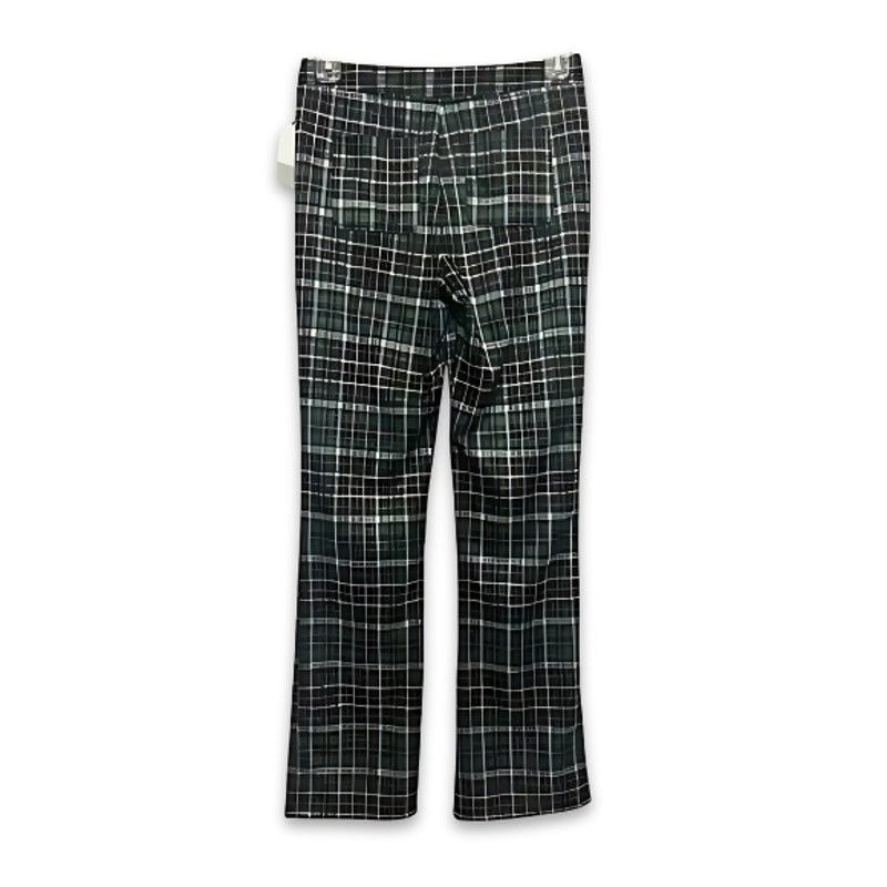 BP. BP Flare Pants Plaid High-Rise Waist Soft Green W XS NWT Size 26" / US 2 / IT 38 - 4 Thumbnail