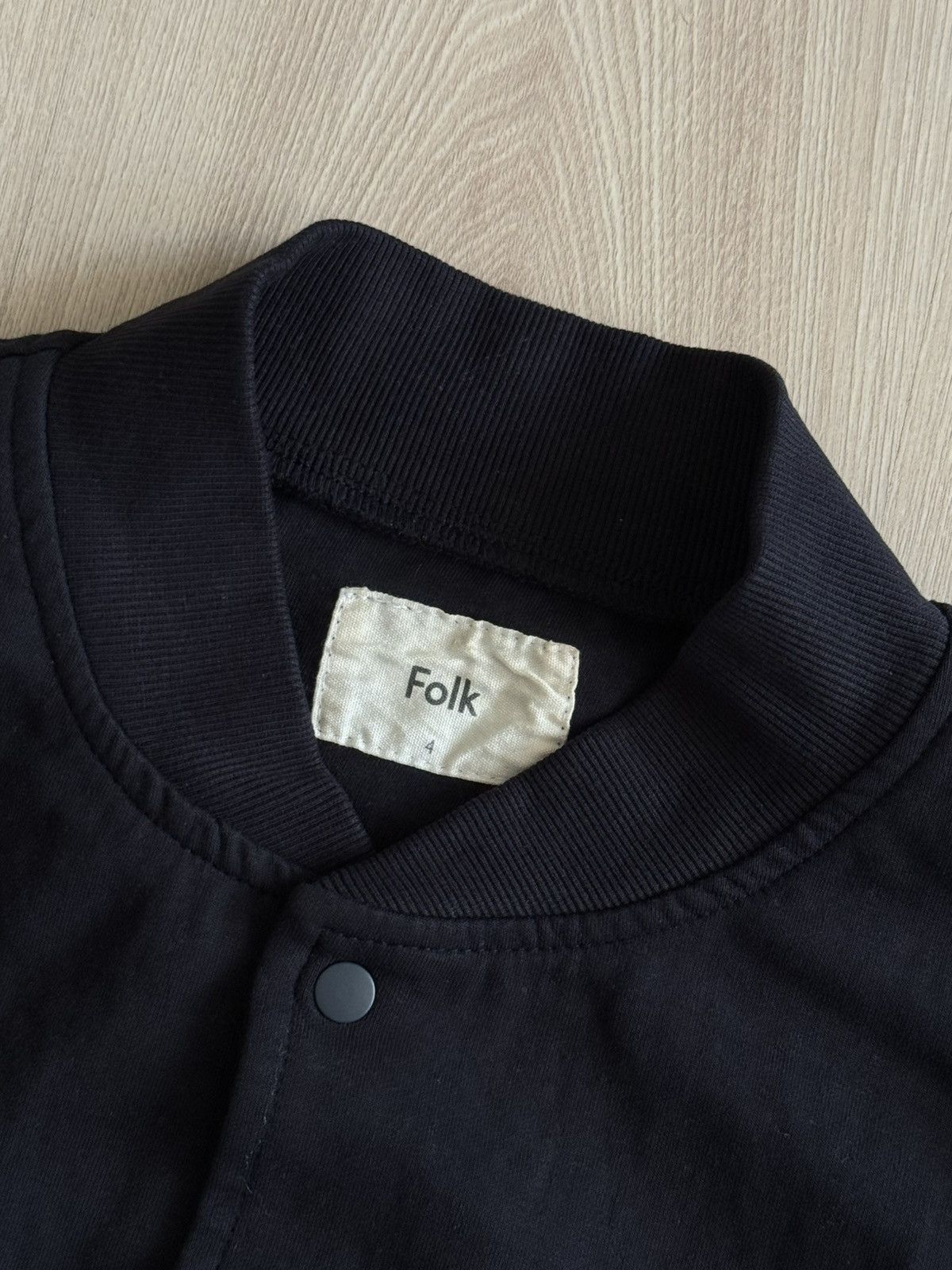 Folk Vintage Folk Signal Half Zip Indigo Bomber Jacket Size US M / EU 48-50 / 2 - 7 Thumbnail