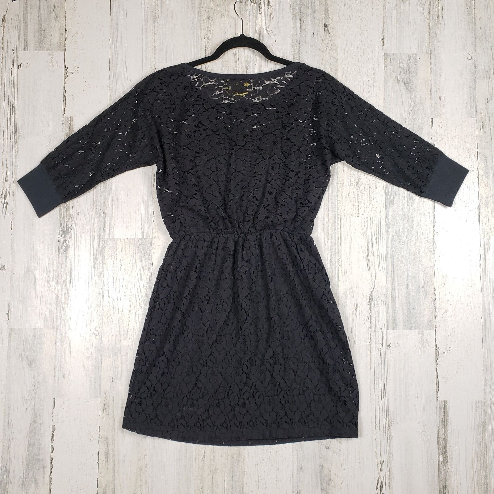 Other Souvenir Edition by Stacy Woo Black Lace 1/2 Sleeve Dress Size ONE SIZE - 10 Thumbnail
