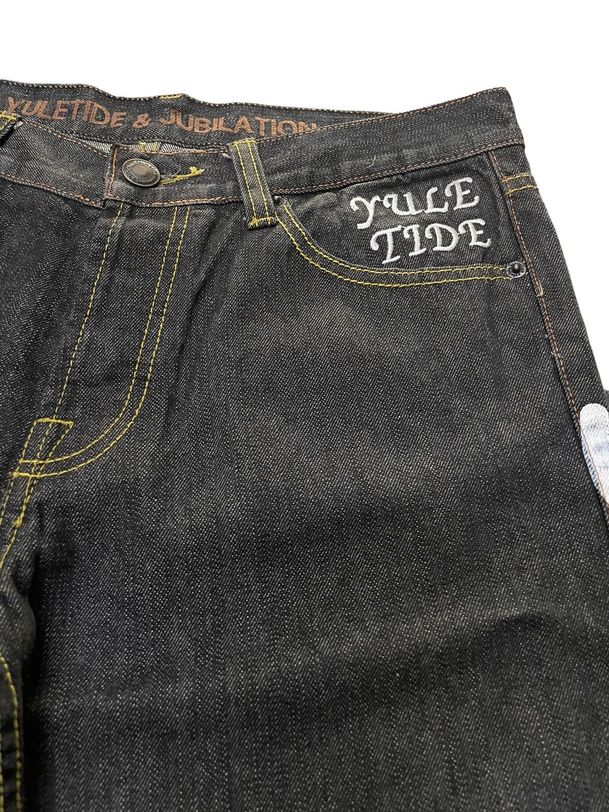 Hysteric Glamour × Japanese Brand × Maharishi Y2k Yuletide Japan Yakuza Tattoo Raw Jeans Size US 32 / EU 48 - 14 Thumbnail