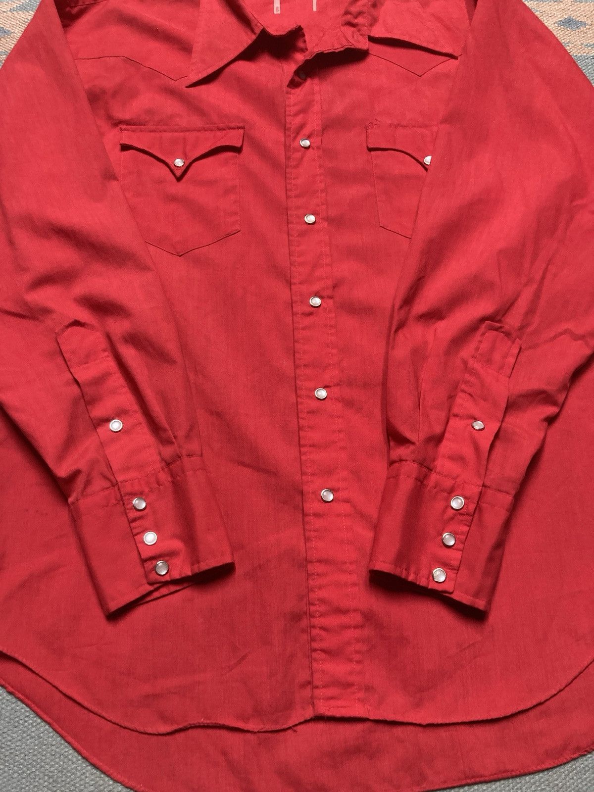 Vintage Vintage Pearl snap western shirt extra long tails dagger L Size US L / EU 52-54 / 3 - 2 Thumbnail