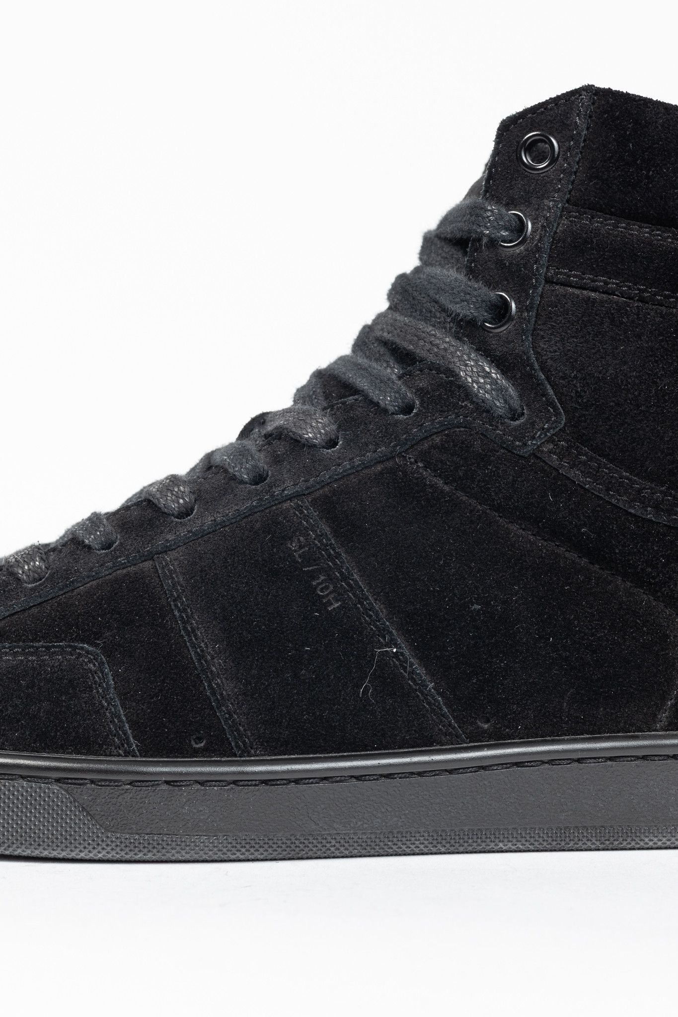 Saint Laurent Paris Saint Laurent SL/10H Suede Court Classic High-Top Sneakers Size US 10 / EU 43 - 8 Thumbnail