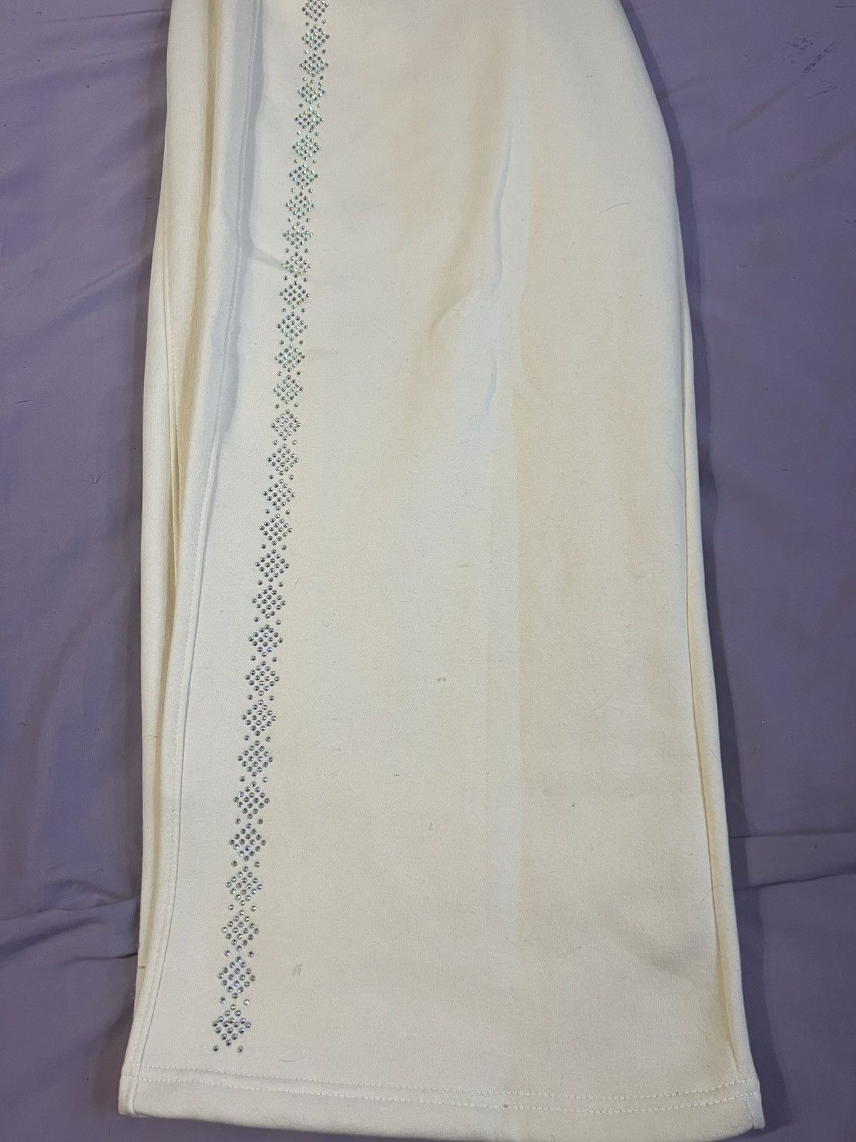 Other Custom cream rhinestone sweats Size US 30 / EU 46 - 4 Thumbnail
