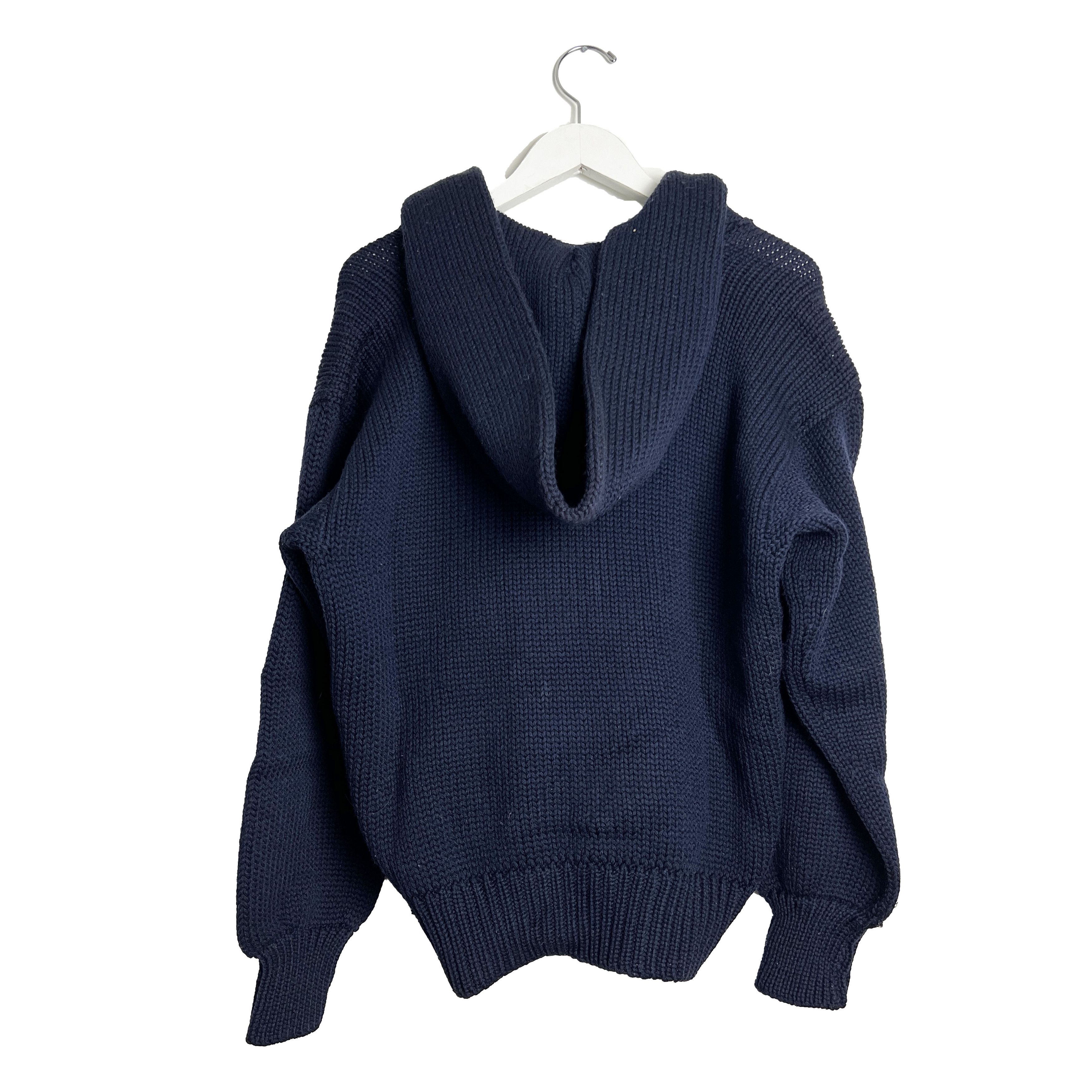 Ralph Lauren × Vintage Wool Oversize Hooded Sweater Size US L / EU 52-54 / 3 - 2 Thumbnail