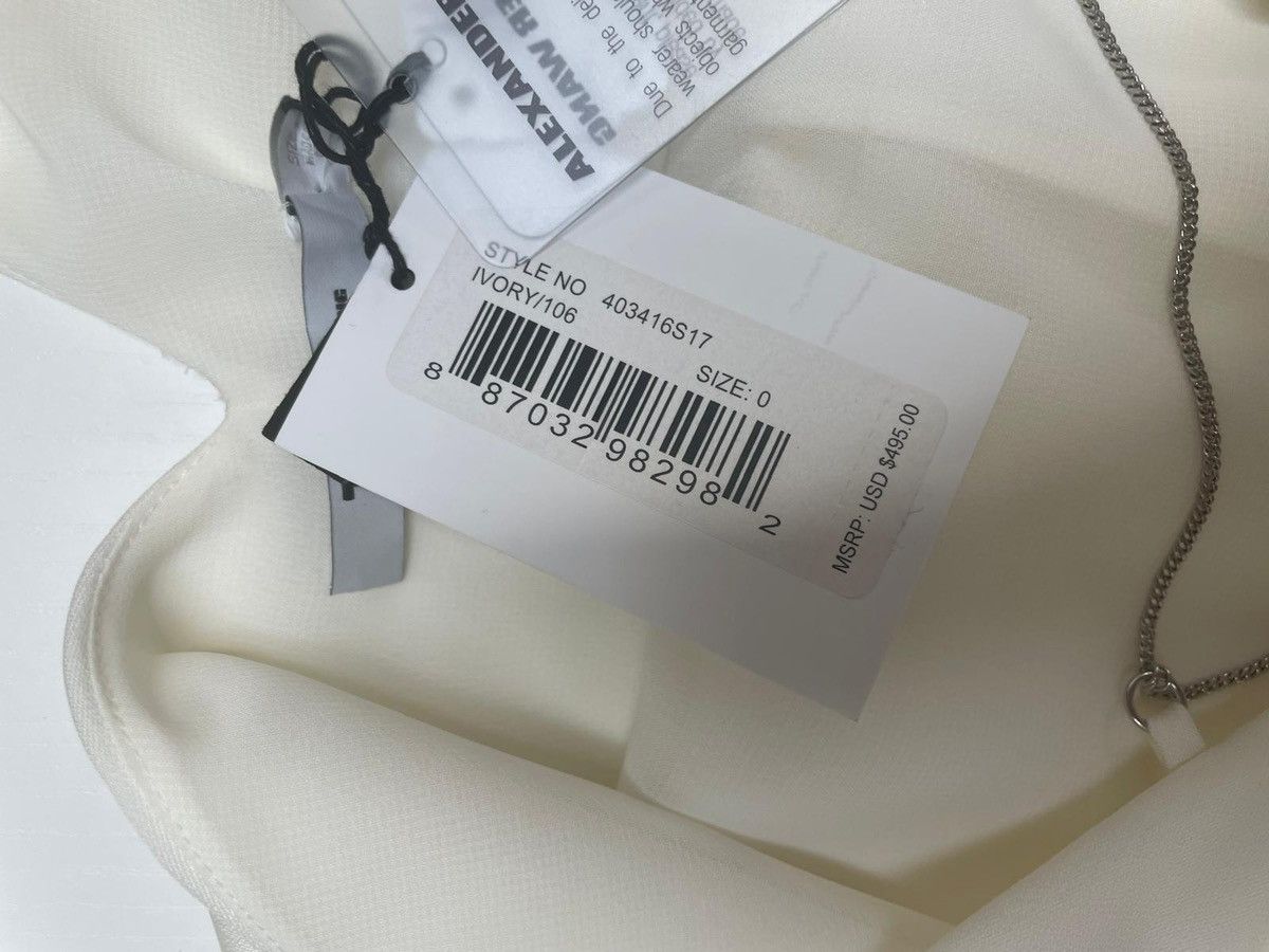 T by Alexander Wang V-Neck Chain Detail White Dress Size XS / US 0-2 / IT 36-38 - 4 Thumbnail