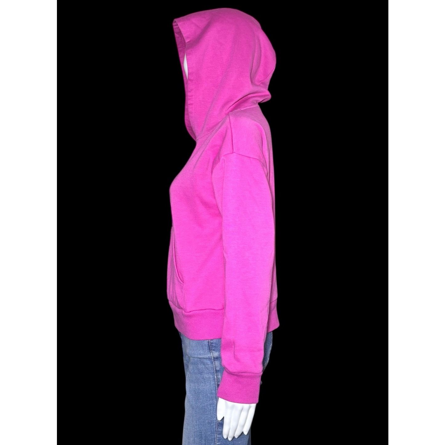 Epic Threads Epic Threads Pink Cotton Hoodie Pullover Sweater Thumbholes Size L / US 10 / IT 46 - 4 Thumbnail