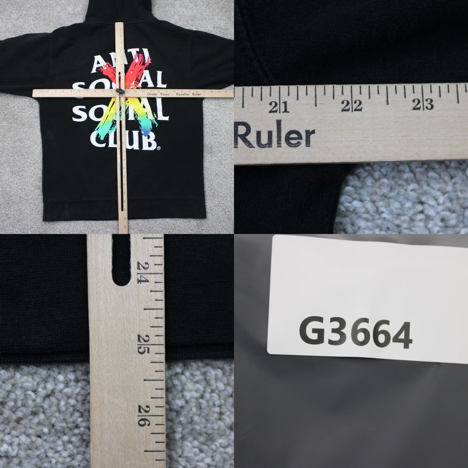 Anti Social Social Club Anti Social Social Club Hoodie Men Medium Black Logo Hooded Sweatshirt Size US M / EU 48-50 / 2 - 8 Thumbnail
