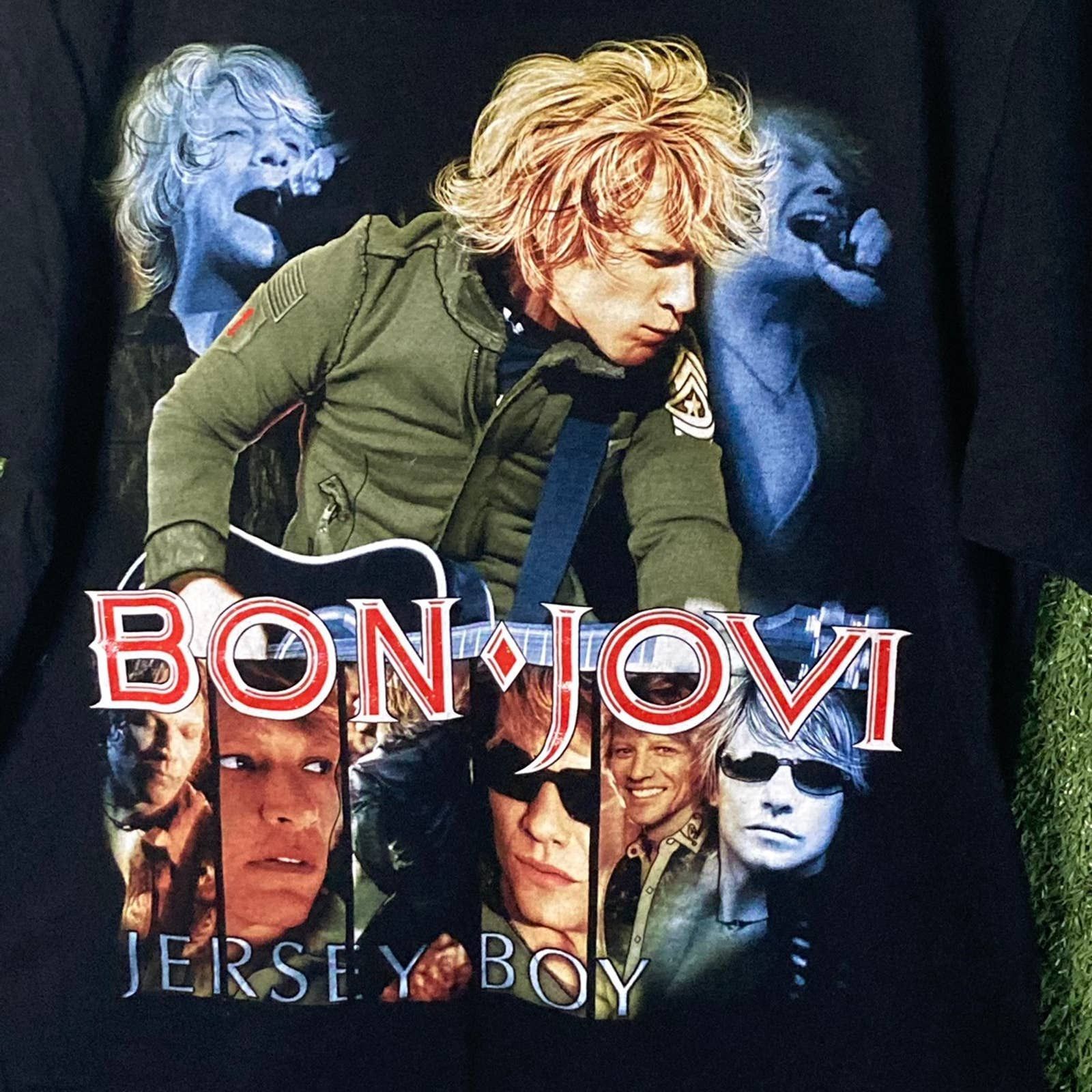 Band Tees 2000’s Bon Jovi SS Graphic T-shirt Black Medium Size US M / EU 48-50 / 2 - 2 Thumbnail