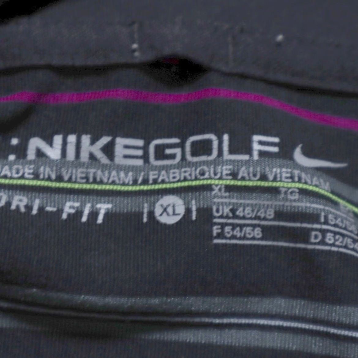 Nike Nike Naples Grande Golf High Stretch Striped Polo Shirt Black Men's XL Shirt Size US XL / EU 56 / 4 - 5 Thumbnail