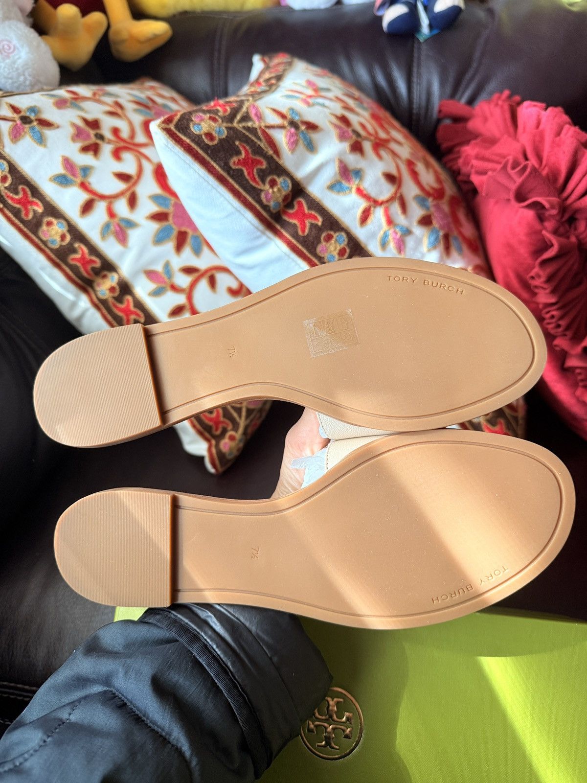 Tory Burch Tory Burch Goat Leather Embellished Slide Dulce De size 7.5 Size US 7.5 / IT 37.5 - 3 Thumbnail