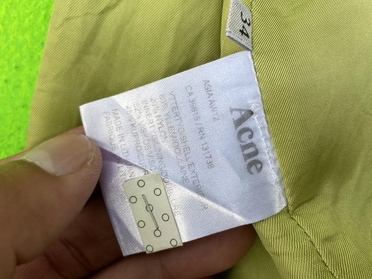 Acne Studios Asia AW12 Acne Wool Jacket Green Size L / US 10 / IT 46 - 12 Thumbnail