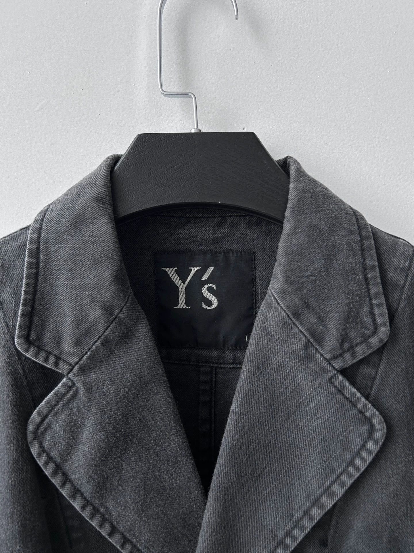 Yohji Yamamoto Yohji Yamamoto Y's Vintage Charcoal Denim Blazer 1 Size US S / EU 44-46 / 1 - 3 Thumbnail