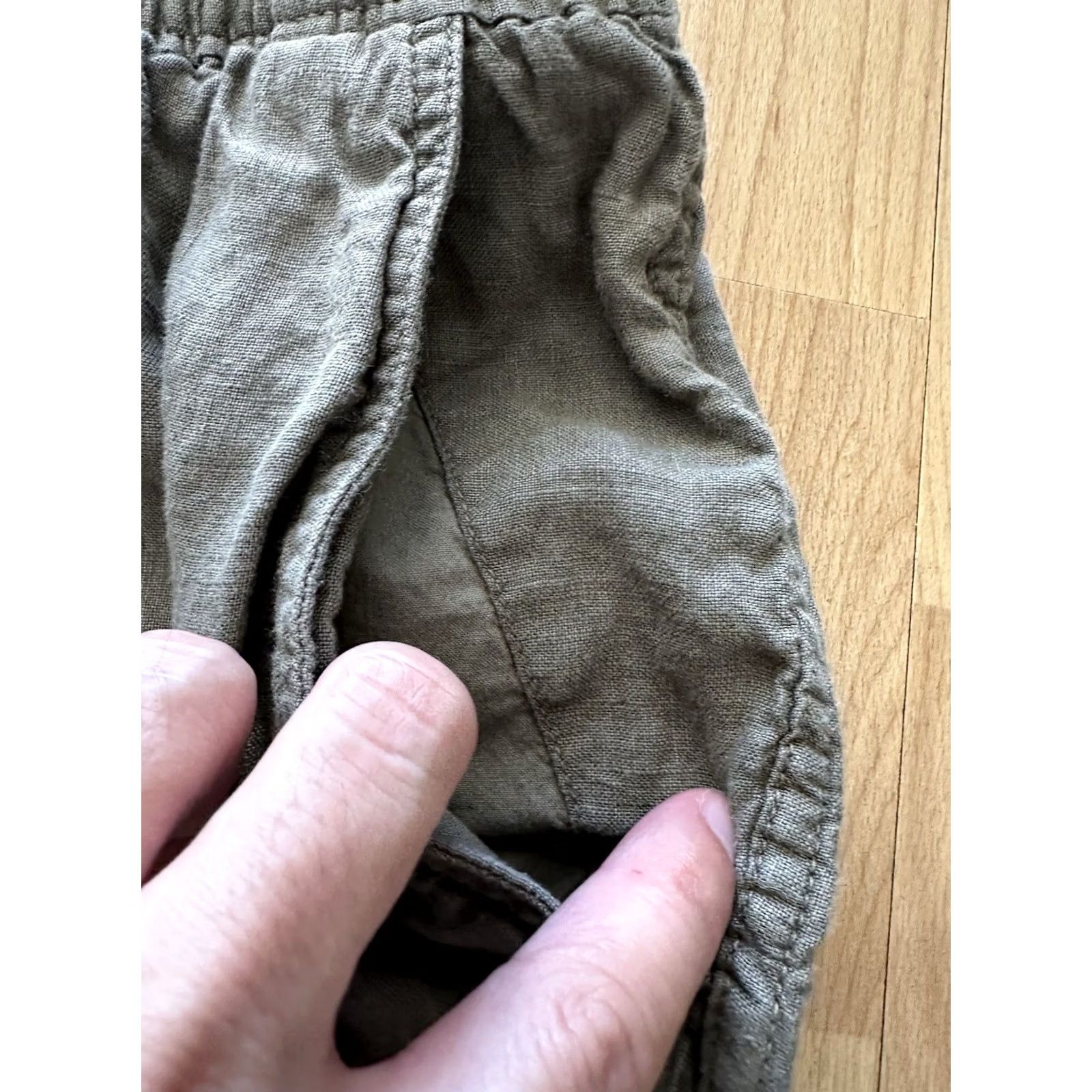 Vilebrequin Vilebrequin Mens Cargo Baggy Shorts Olive Linen 3XL EUC Rare Pockets Cargo Beach City Mens Size US 39 - 4 Thumbnail
