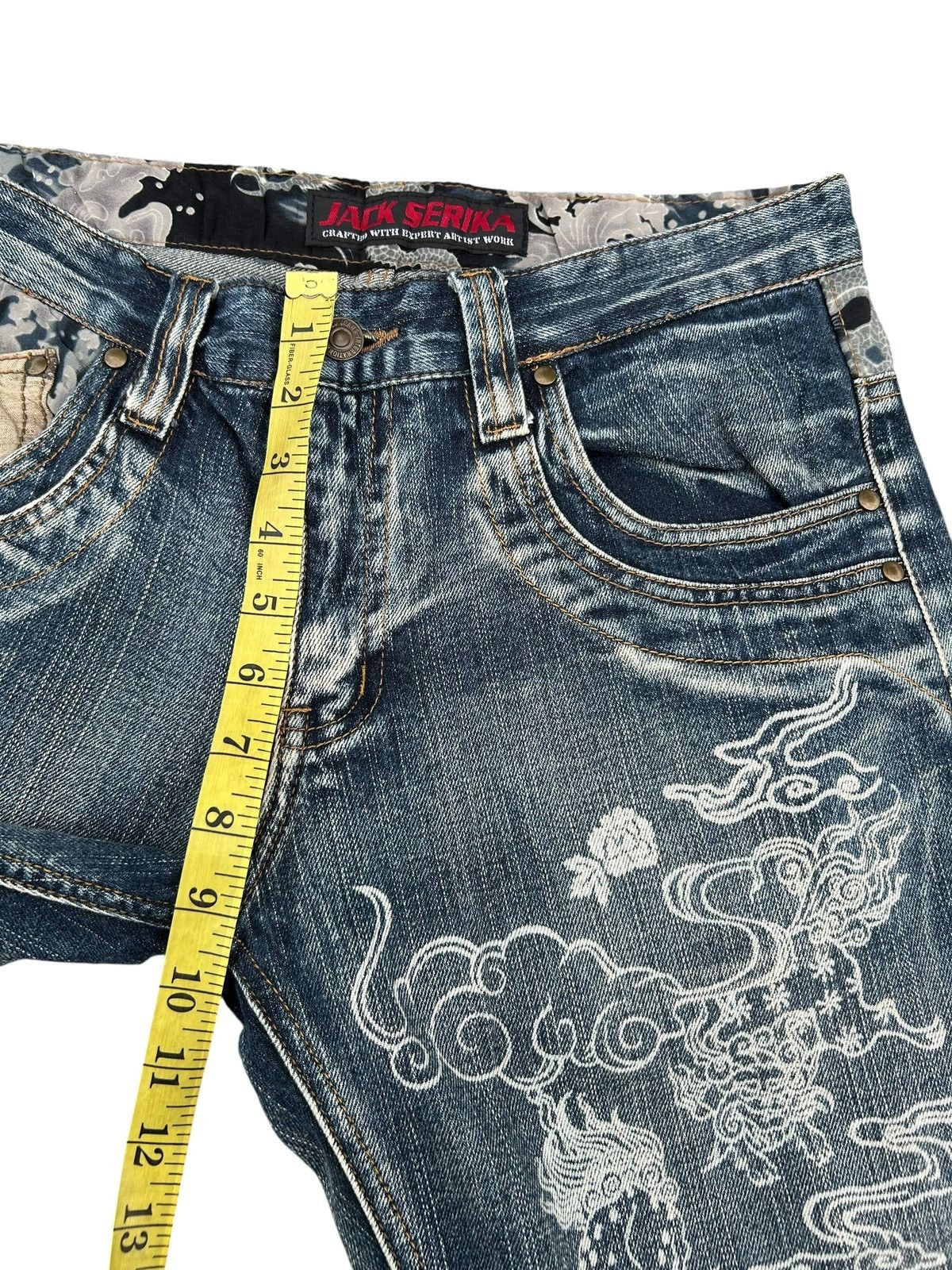 Kapital Karakuri Tamashii Inspired Jack Serika Japanese Denim Jeans Size US 30 / EU 46 - 16 Thumbnail