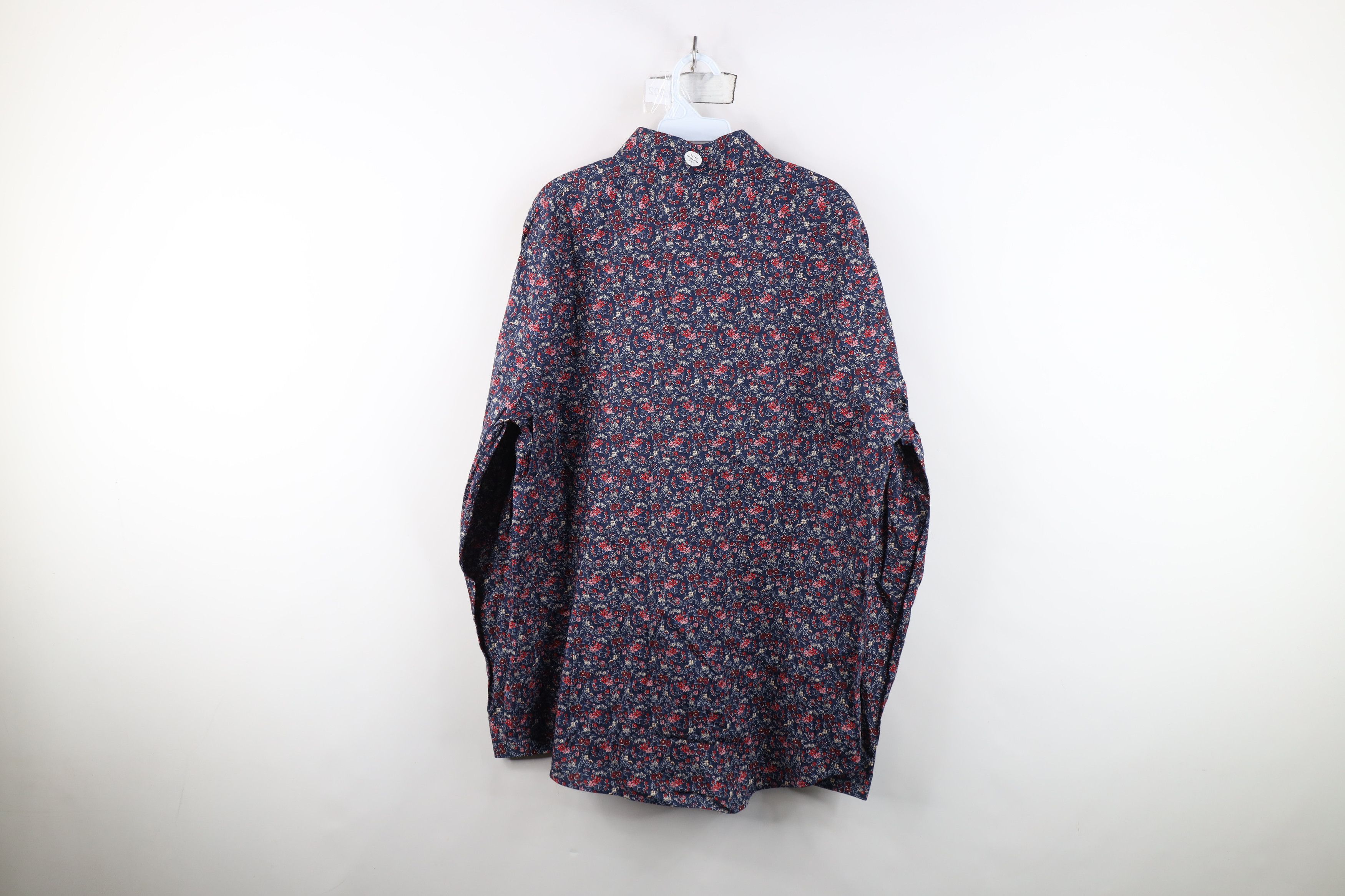 Express New Express Fit Flower Floral All Over Print Button Shirt Size US XL / EU 56 / 4 - 10 Thumbnail