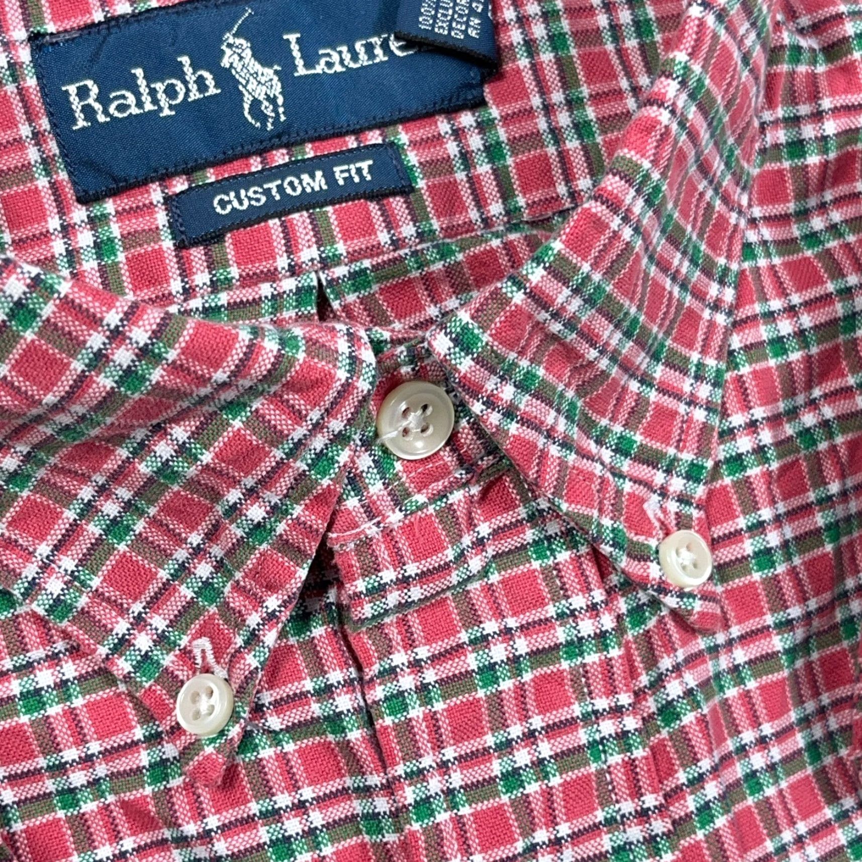 Ralph Lauren Ralph Lauren Shirt Men XL pink green Plaid Button-Up OCBD Mens Size US XL / EU 56 / 4 - 4 Thumbnail