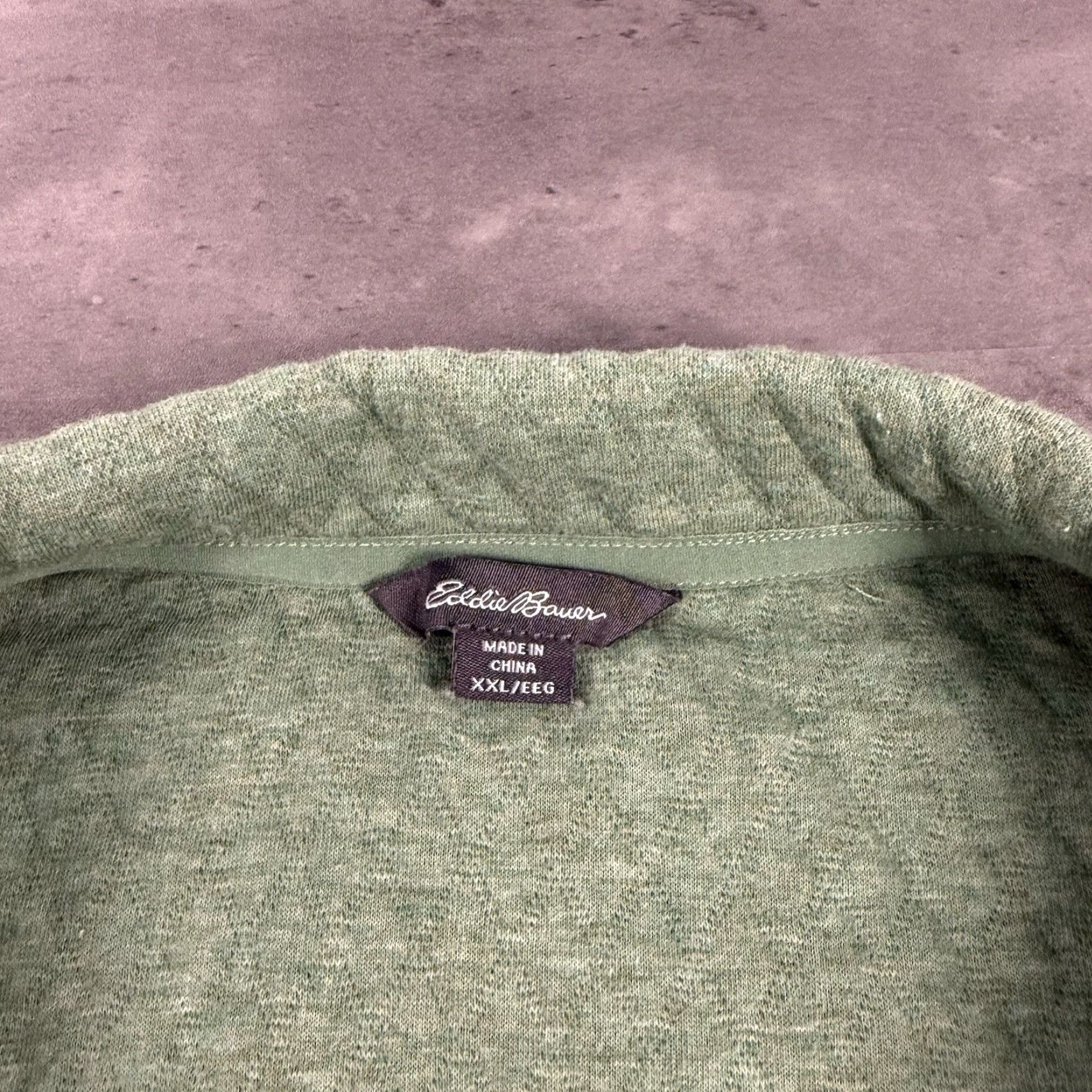 Eddie Bauer **XXL Eddie Bauer Green Women's Quilted Pullover Sweater** User: **XXL Green Eddie Bauer Women's Quilted Pullover Sweater** Size XXL / US 16-18 / IT 52-54 - 4 Thumbnail