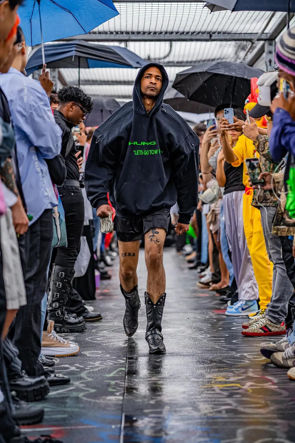 Other Techno Boy SS22 Giant Shoulder Padded Hoodie Size US XL / EU 56 / 4 - 6 Thumbnail