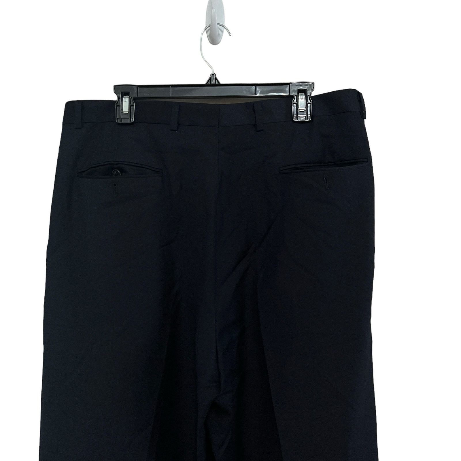 Hickey Freeman Hickey Freeman Loro Piana Navy 2 Button 2 Piece Suit 42L Size 42L - 14 Thumbnail