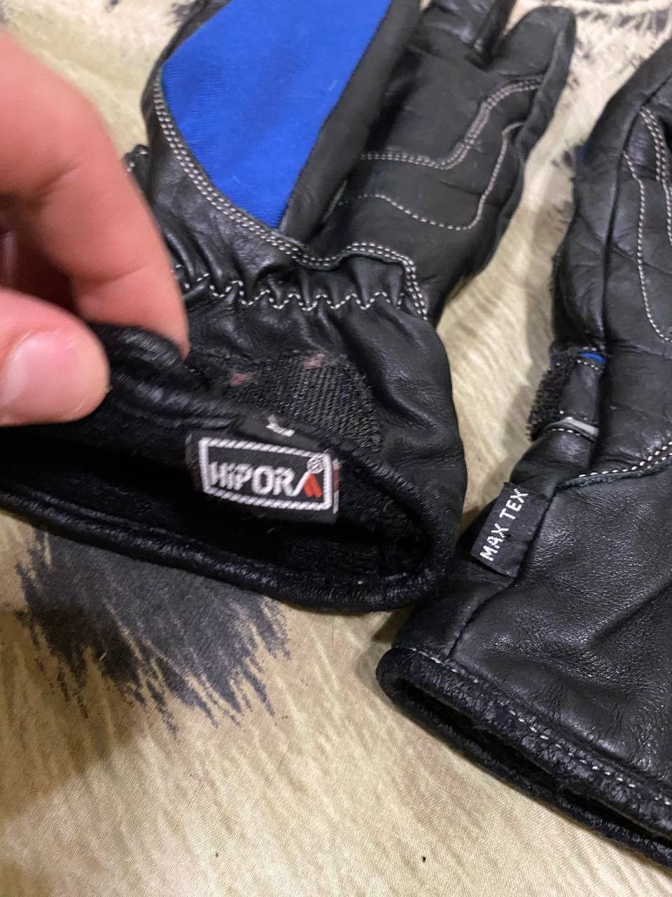 Other Motorbike Racing Gloves Motorcycle Goat Leather Glove Rider Size ONE SIZE - 2 Thumbnail