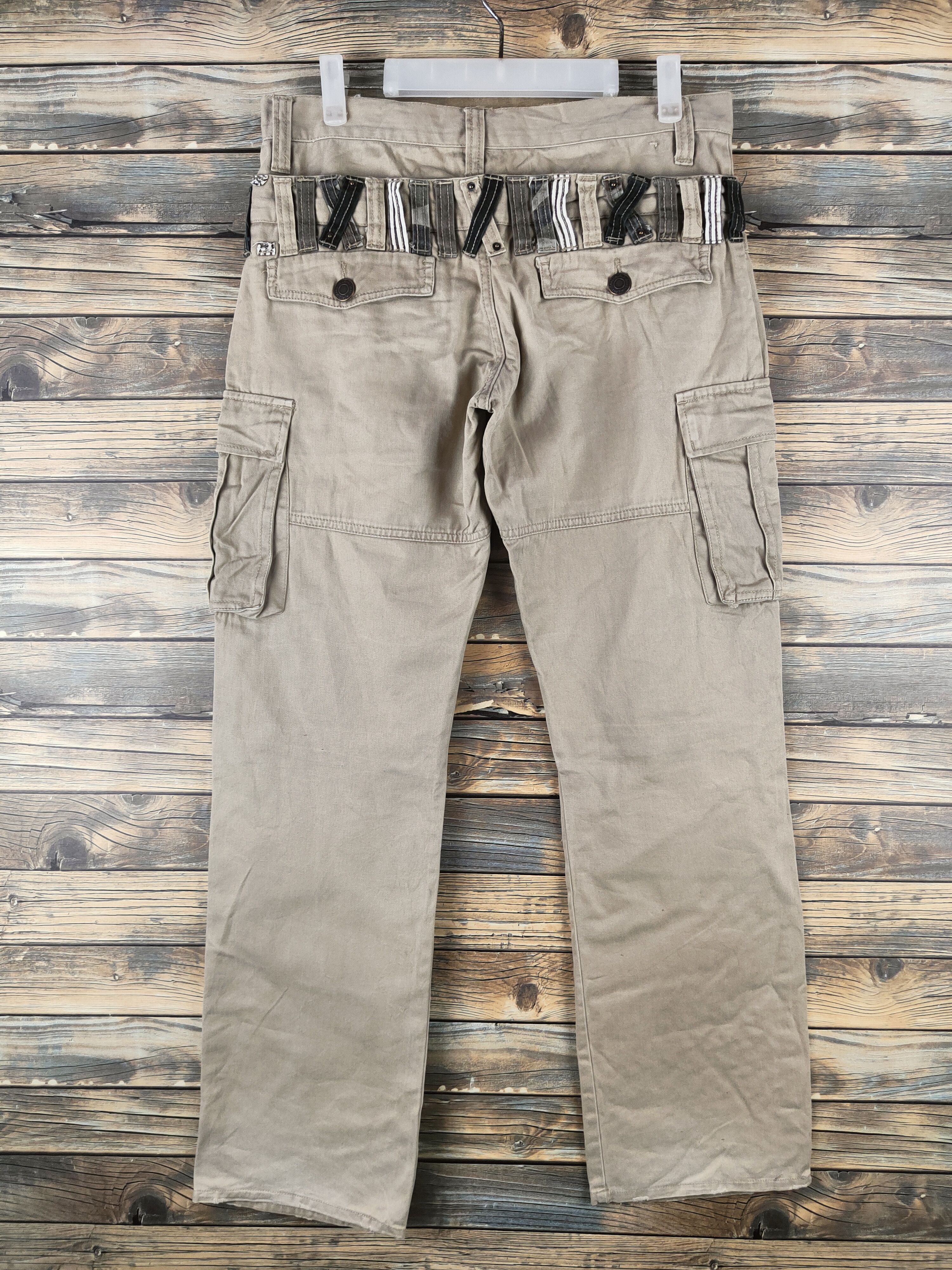Japanese Brand DL Inner Groove Beige Multipocket Cargo Pants #46-183 Size US 32 / EU 48 - 7 Thumbnail
