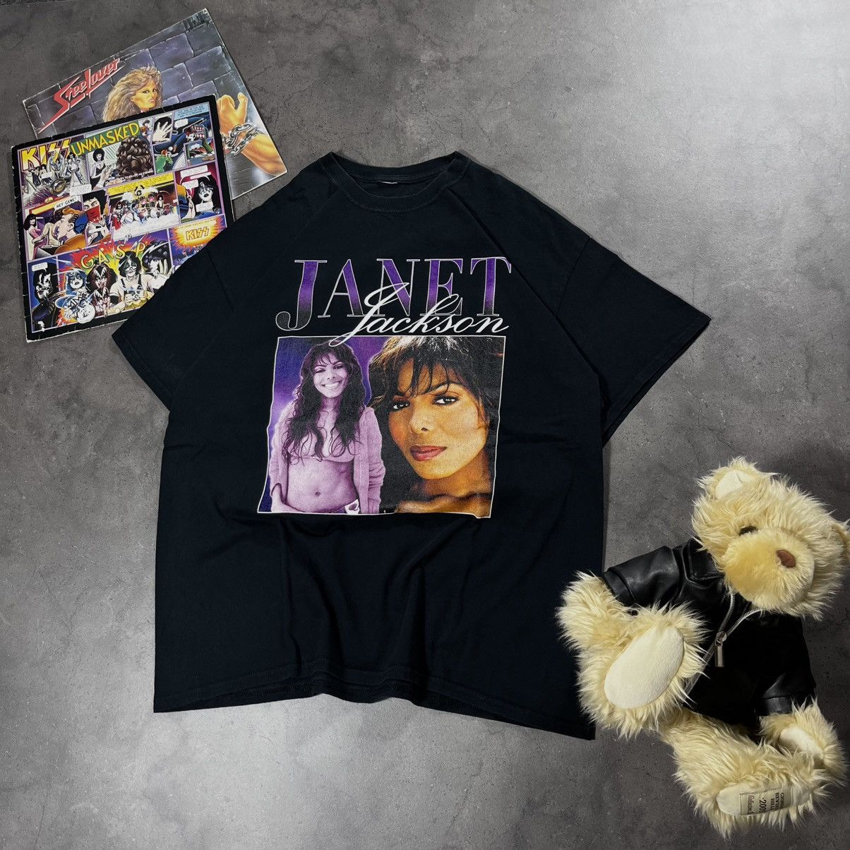 Rap Tees Janet Jackson 00s Vintage Big Logo Pop Star Tee Tshirt Size US L / EU 52-54 / 3 - 1 Thumbnail
