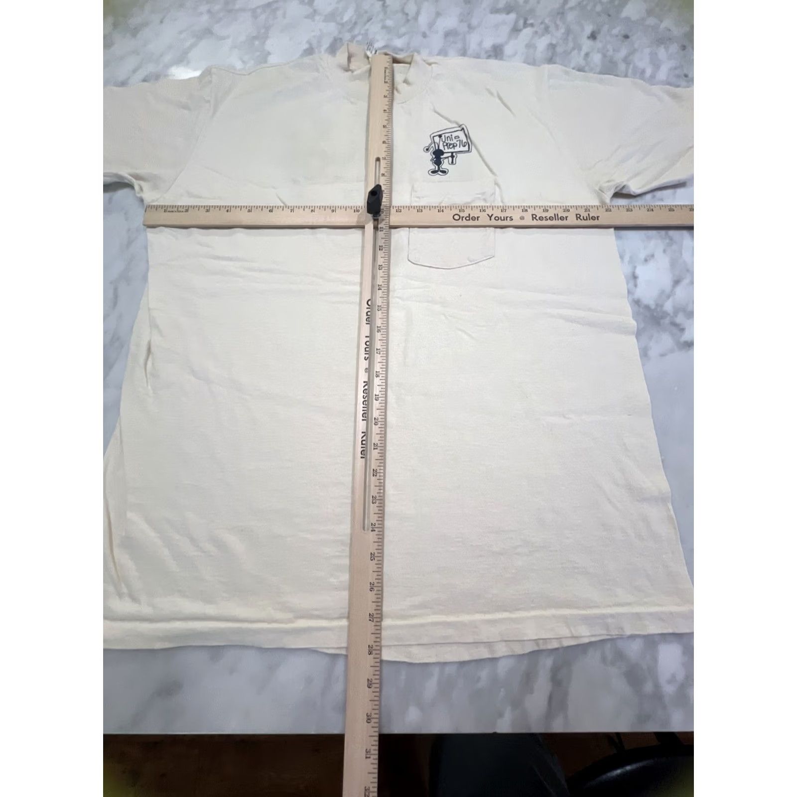 X-LARGE Vintage Stedman T Shirt Men’s X-Large Short Sleeves 1976 Single stitch Beige Size US XL / EU 56 / 4 - 7 Thumbnail