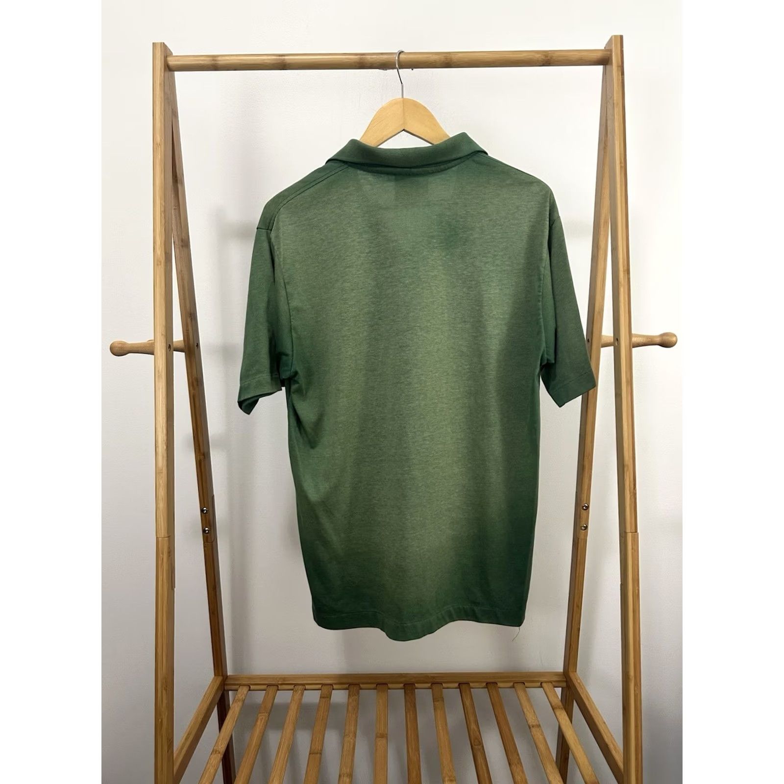 Hanes VTG Hanes XL Green Pocket Work Polo Shirt Men 90s Worn FP Dadcore Gradient Sun Faded Thin Burnout Short Sleeve Shirt Size US XL / EU 56 / 4 - 2 Thumbnail