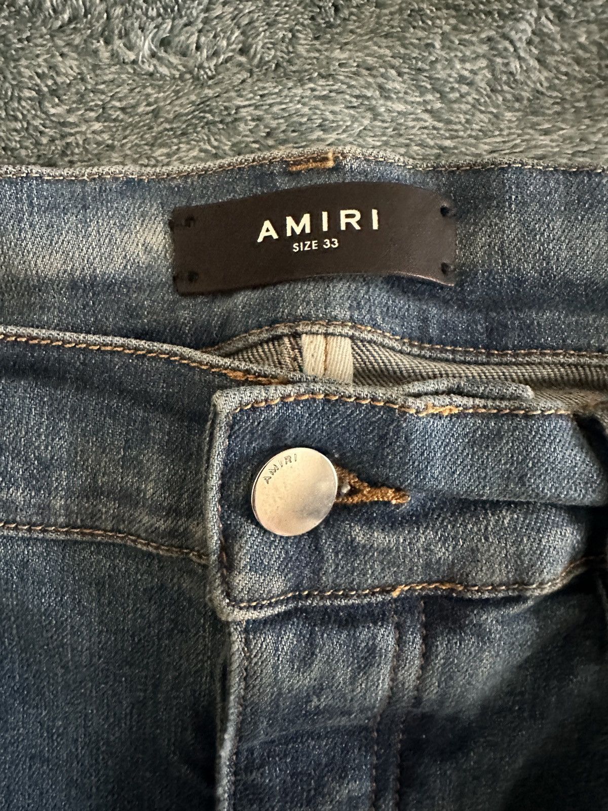Amiri Amiri Honeycomb Indigo Size US 33 - 5 Thumbnail