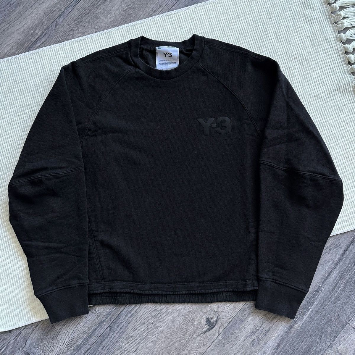 Y-3 Y-3 Classic Logo Crew Black Sweatshirt Size M / US 6-8 / IT 42-44 - 3 Thumbnail