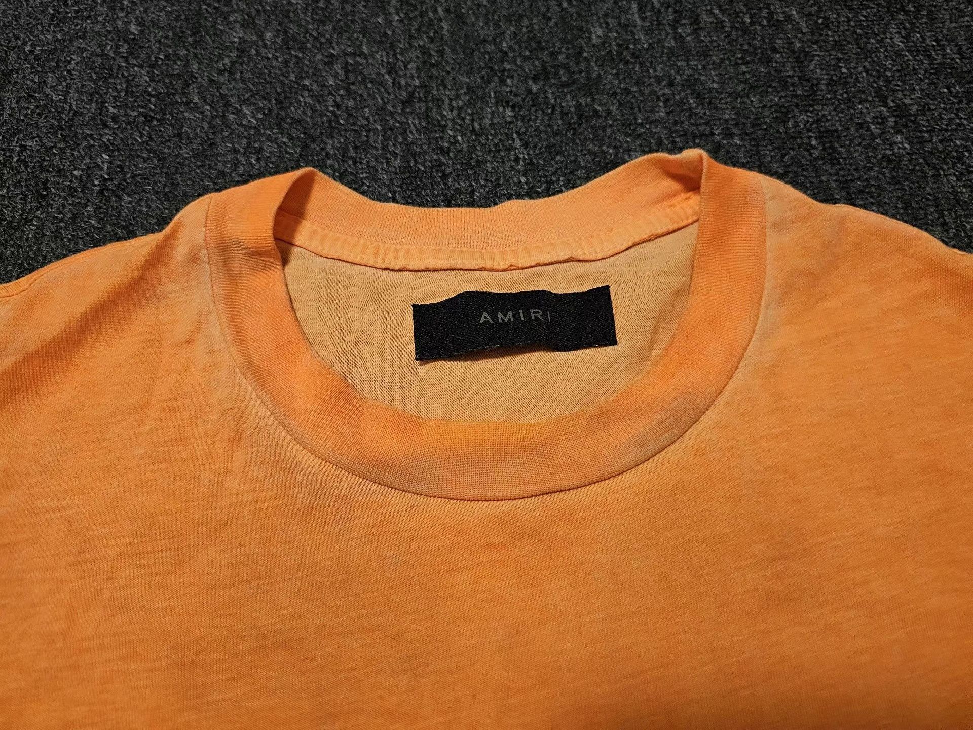 Amiri Amiri men's washed orange short-sleeve T-shirt Q4 Size US S / EU 44-46 / 1 - 3 Thumbnail