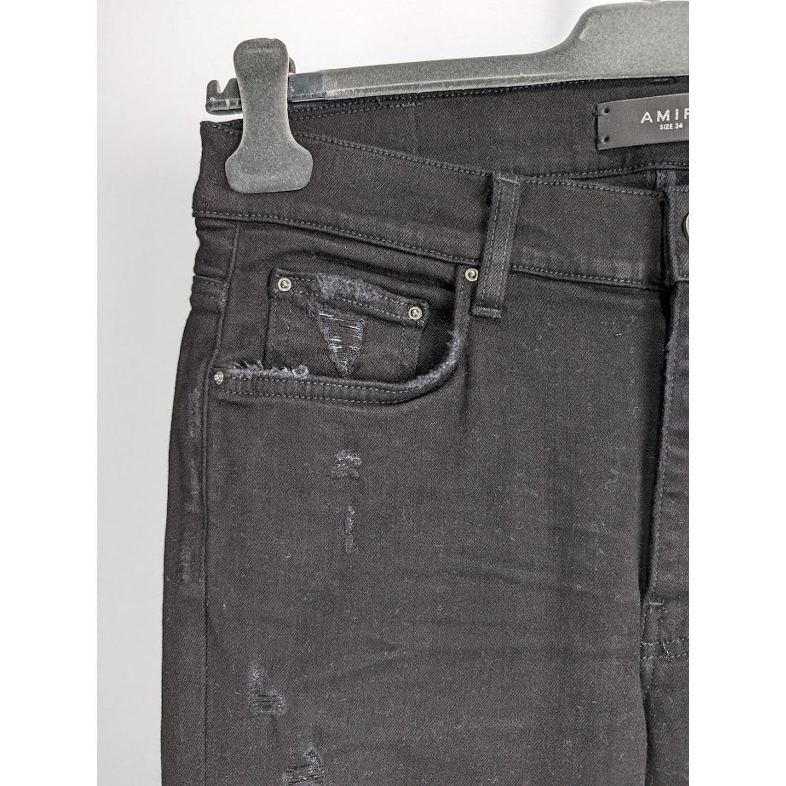 Amiri o1rshd1 MX1 Jean in Black/Silver Size US 36 / EU 52 - 9 Thumbnail