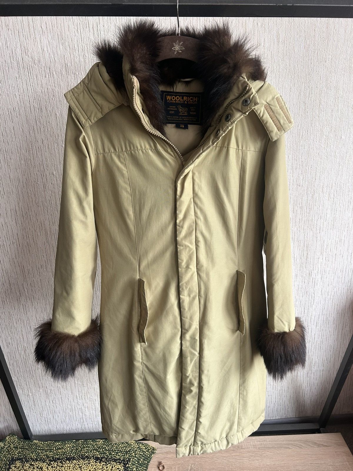 Vintage × Woolrich Woolen Mills Woolrich Boulder Rabbit Fur Parka Size XS / US 0-2 / IT 36-38 - 1 Thumbnail