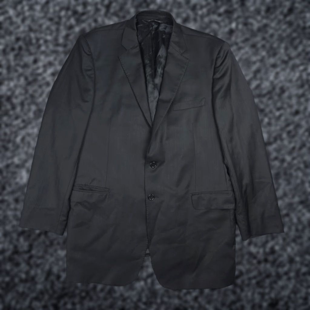 Ermenegildo Zegna VINTAGE Ermenegildo Zegna Saks 5th Blazer Jacket Men's 44 SLIM Black Wool Silk Blend EUC Size 44R - 1 Thumbnail