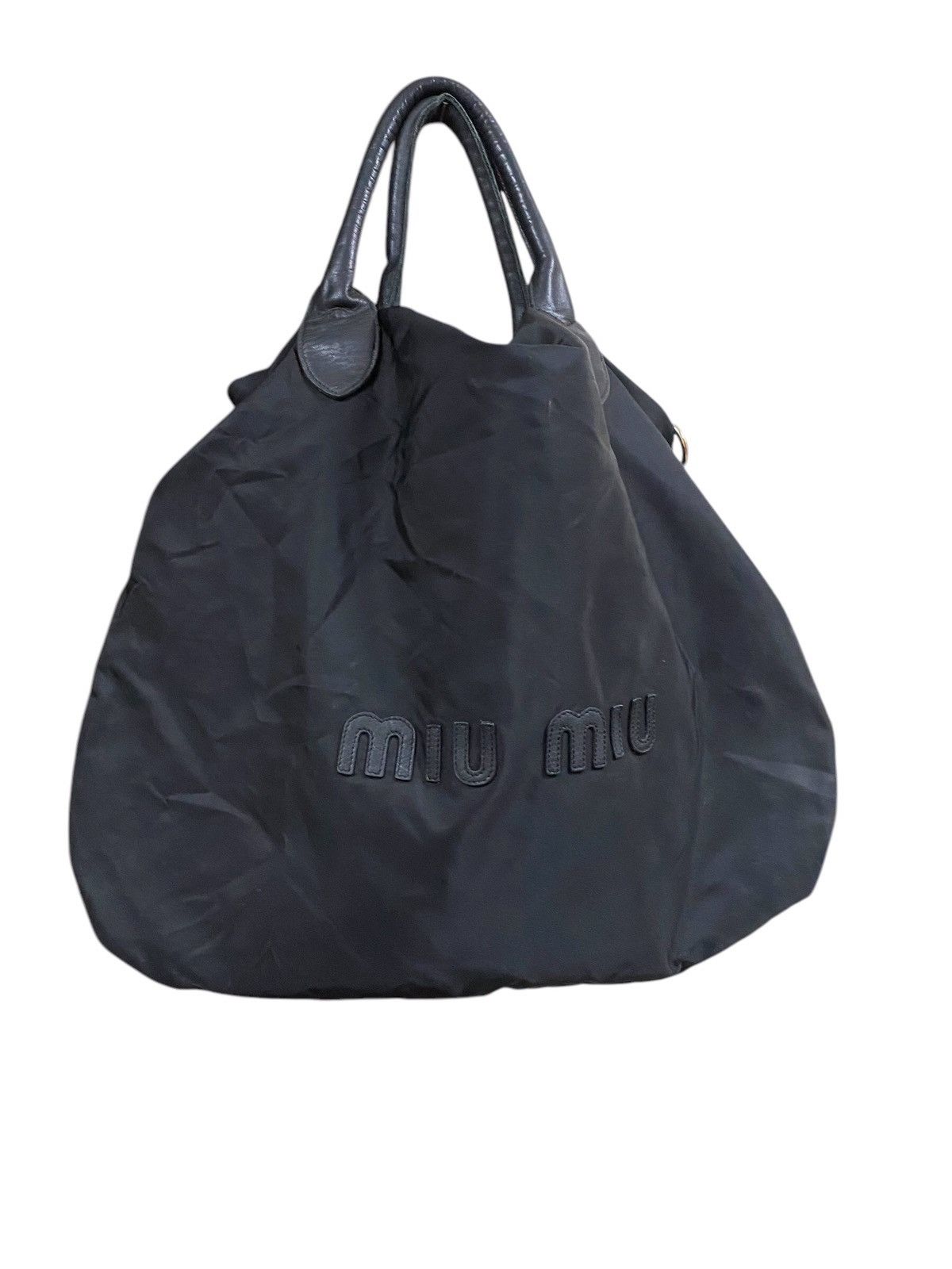 Miu Miu Miu Miu big logo nylon bag Size ONE SIZE - 3 Thumbnail