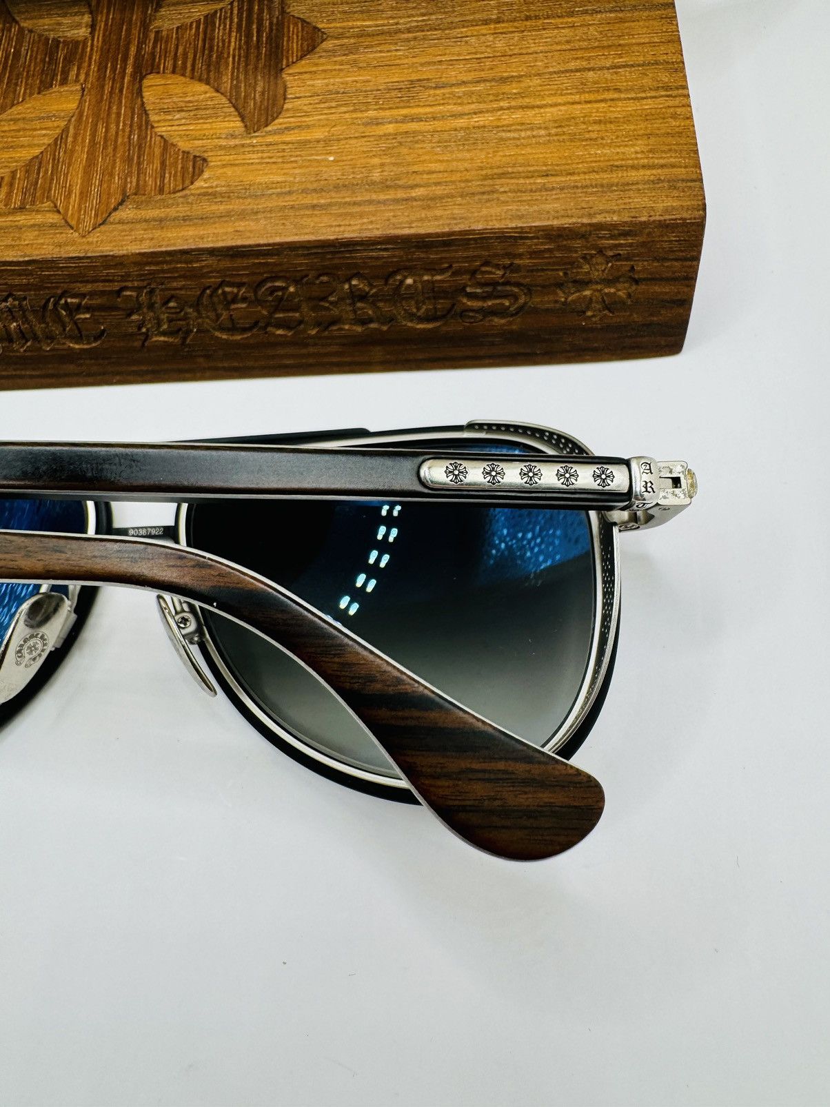 Chrome Hearts Chrome Hearts Wood Preyank Sunglasses Size ONE SIZE - 8 Thumbnail