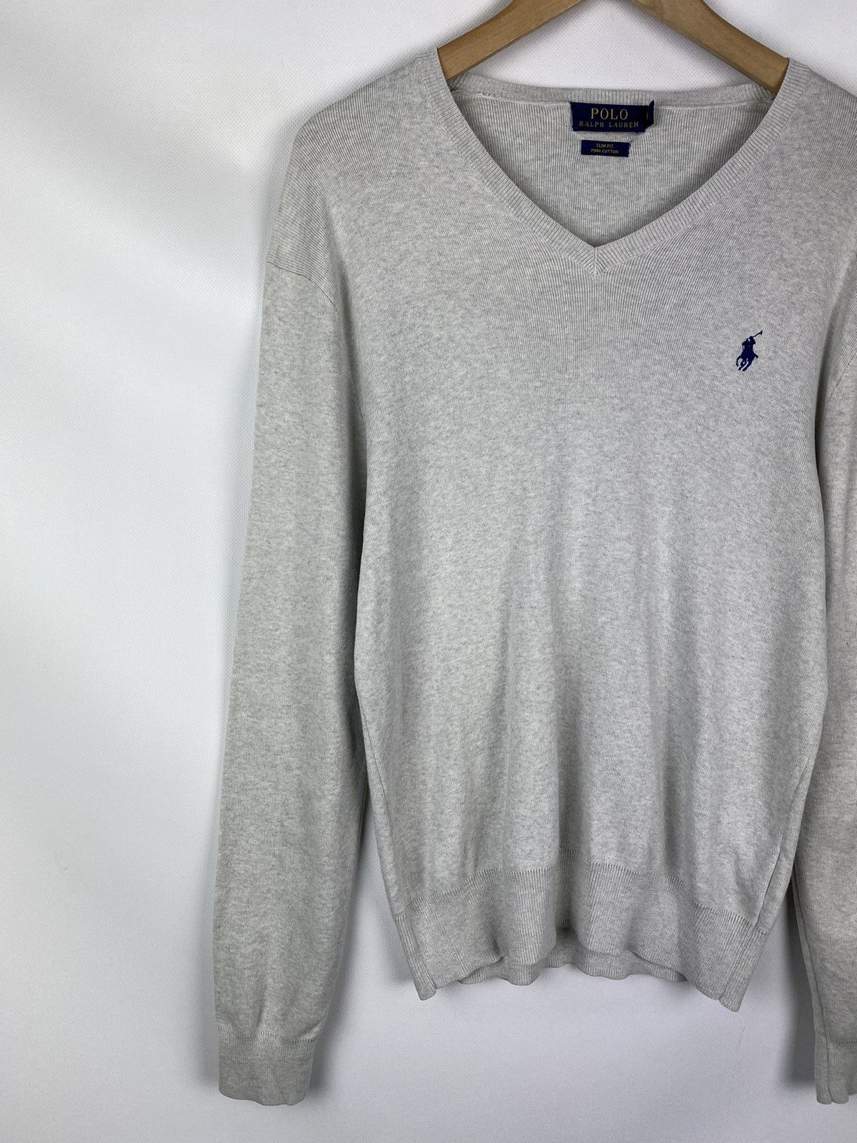 Polo Ralph Lauren Polo Ralph Lauren men’s pima cotton v-neck sweater pullover Size US S / EU 44-46 / 1 - 2 Thumbnail