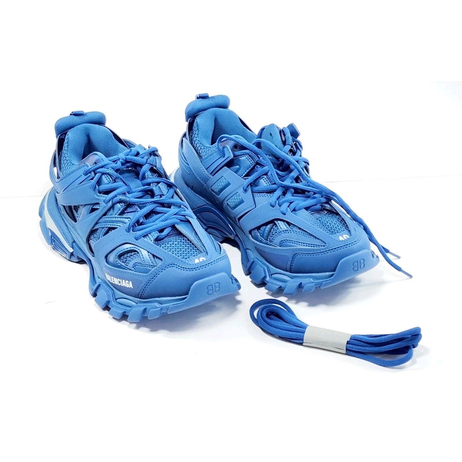 Balenciaga RRP$1042 BALENCIAGA Track Sneaker US7EU40 Blue LED Monocolor Size US 7 / EU 40 - 1 Thumbnail