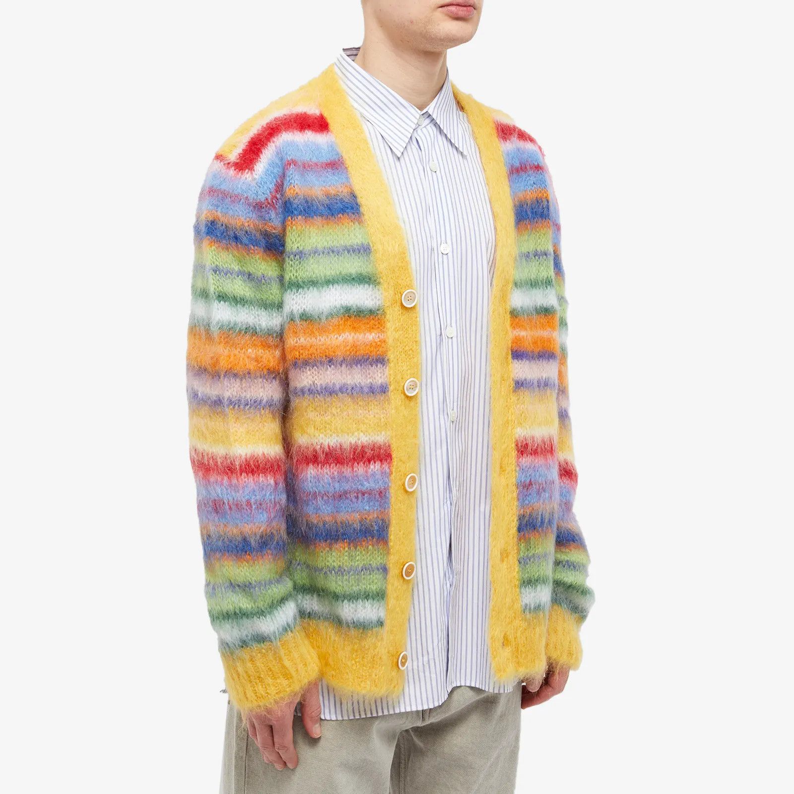 Marni MARNI STRIPED MOHAIR CARDIGAN F/W 2023 SIZE IT 52/US L-XL Size US L / EU 52-54 / 3 - 3 Thumbnail