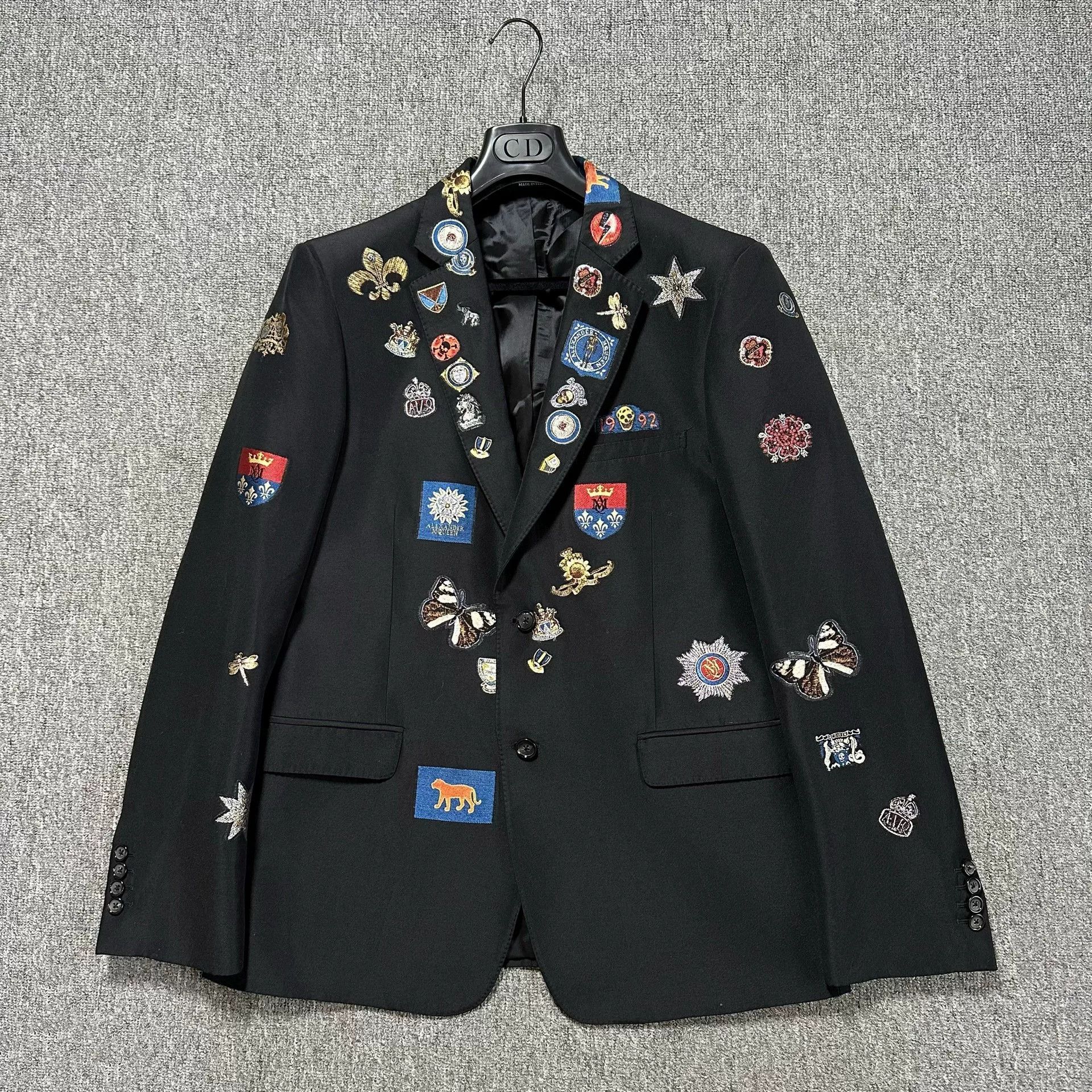 Alexander McQueen Alexander McQueen Runway Badge Embroidered Blazer Size US XXL / EU 58 / 5 - 1 Thumbnail