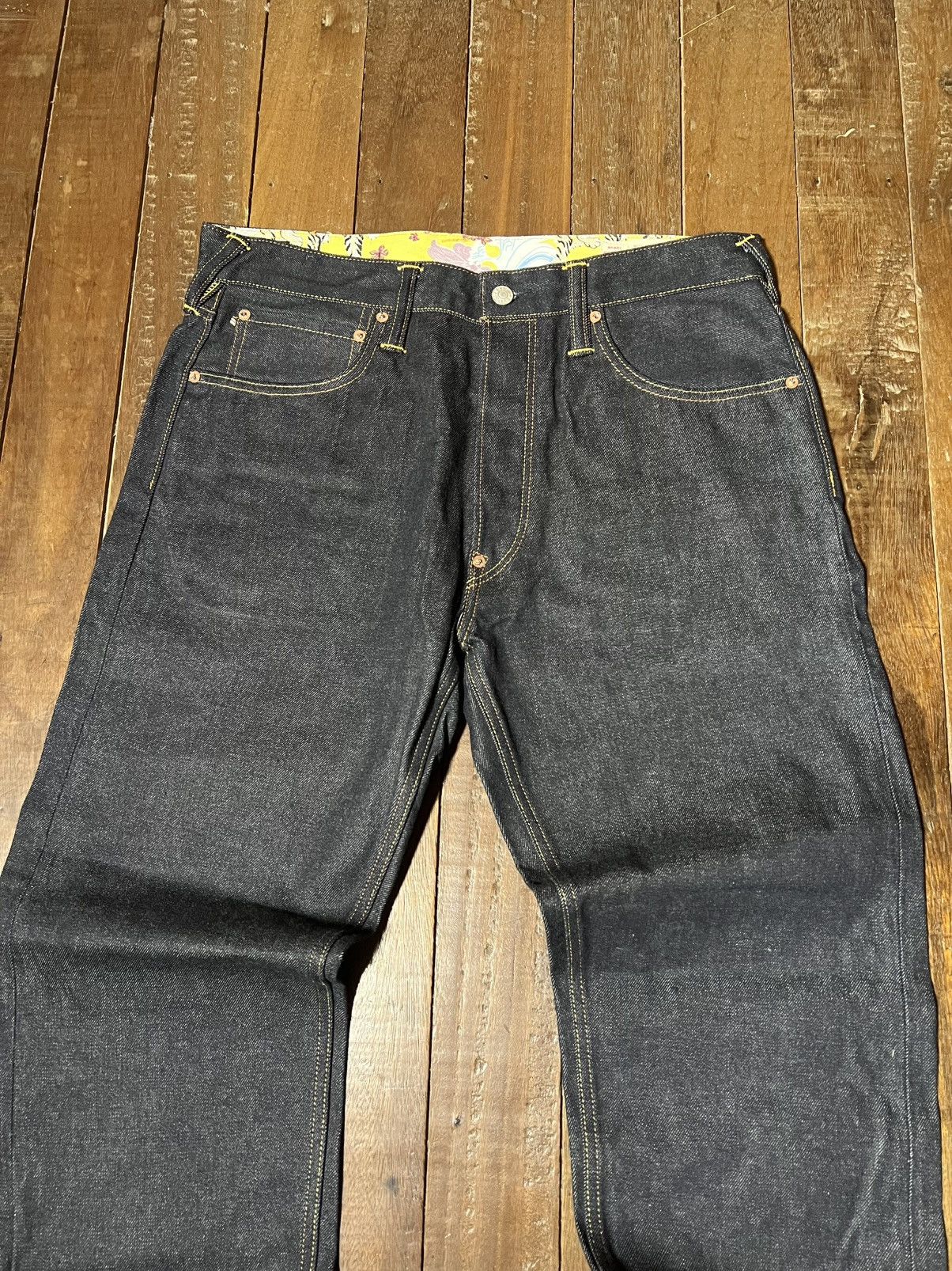 Evisu Evisu Daicock Denim Pants Size US 33 - 8 Thumbnail