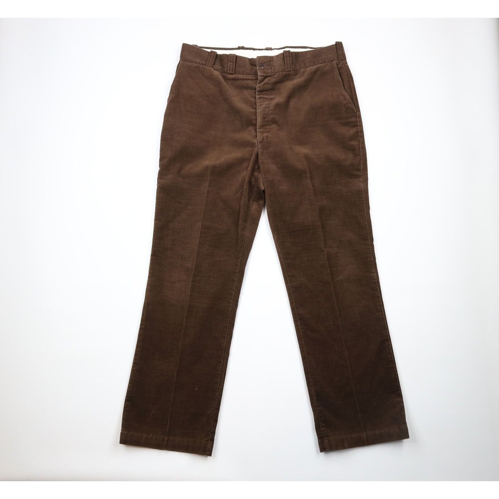 image of 70's Big Mac Wide Leg Bell Bottoms Corduroy Pants in Brown, Men's (Size 40)