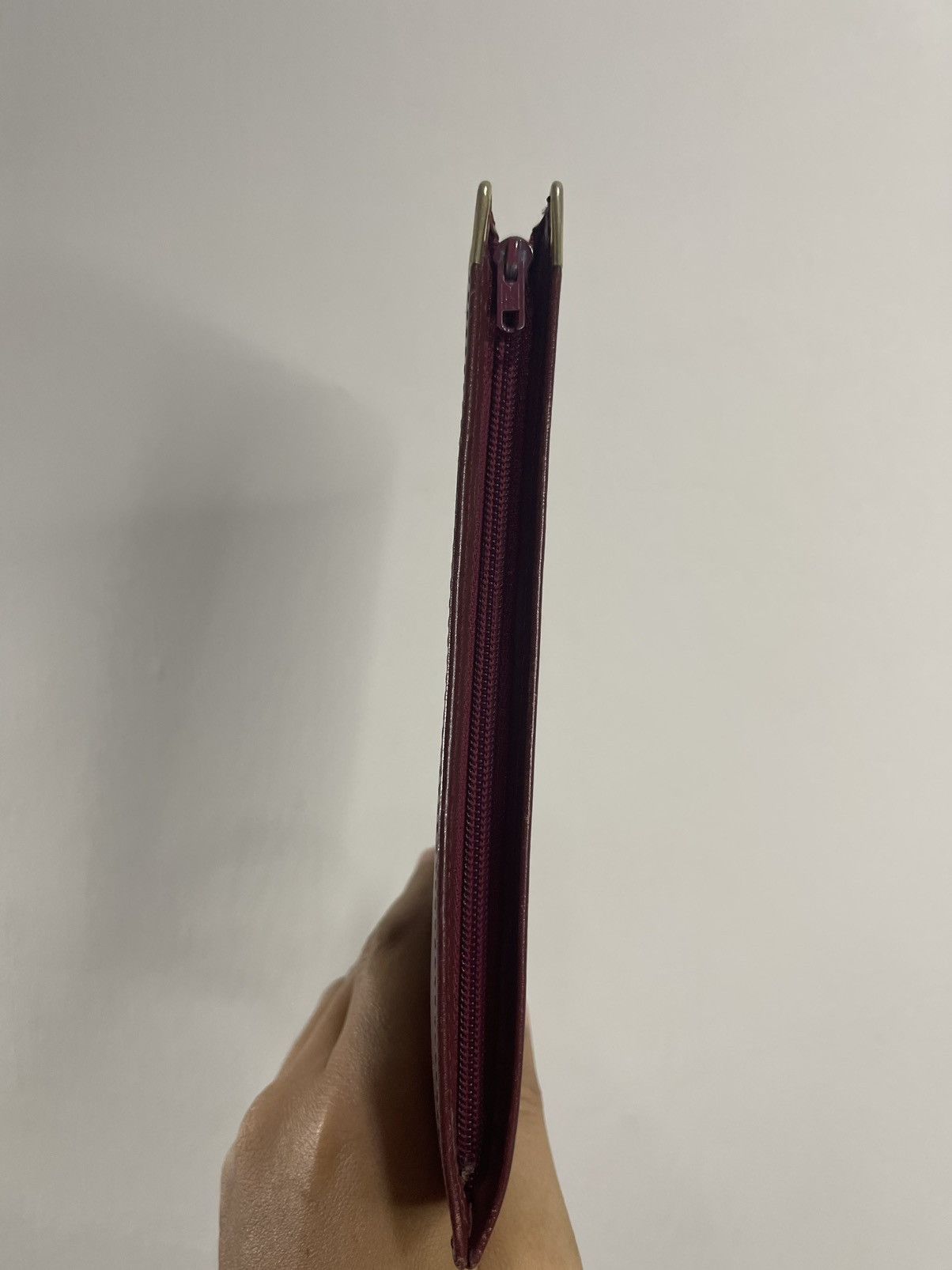 Cartier Vintage Luxury Cartier Pouch Wallet Burgundy Zip Around Size ONE SIZE - 5 Thumbnail
